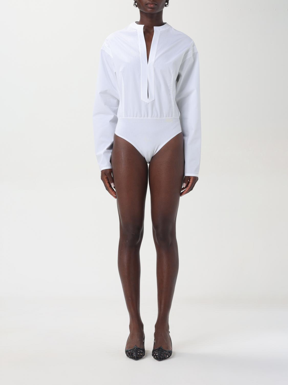 Shop Alaïa Body  Woman Color White In Weiss