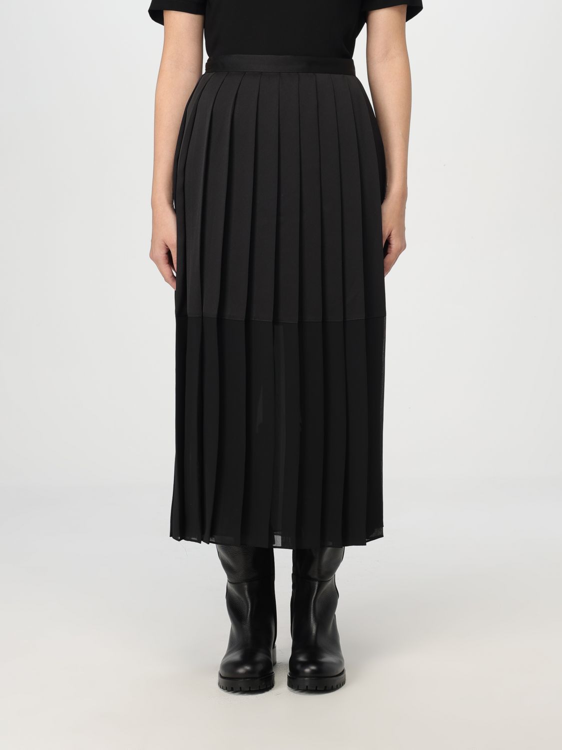 Shop Fabiana Filippi Skirt  Woman Color Black In Schwarz