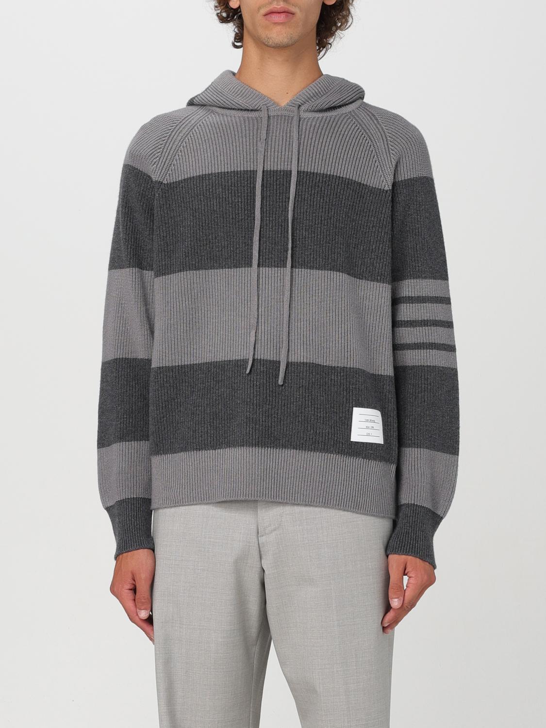 Shop Thom Browne Sweatshirt  Men Color Grey In Grau