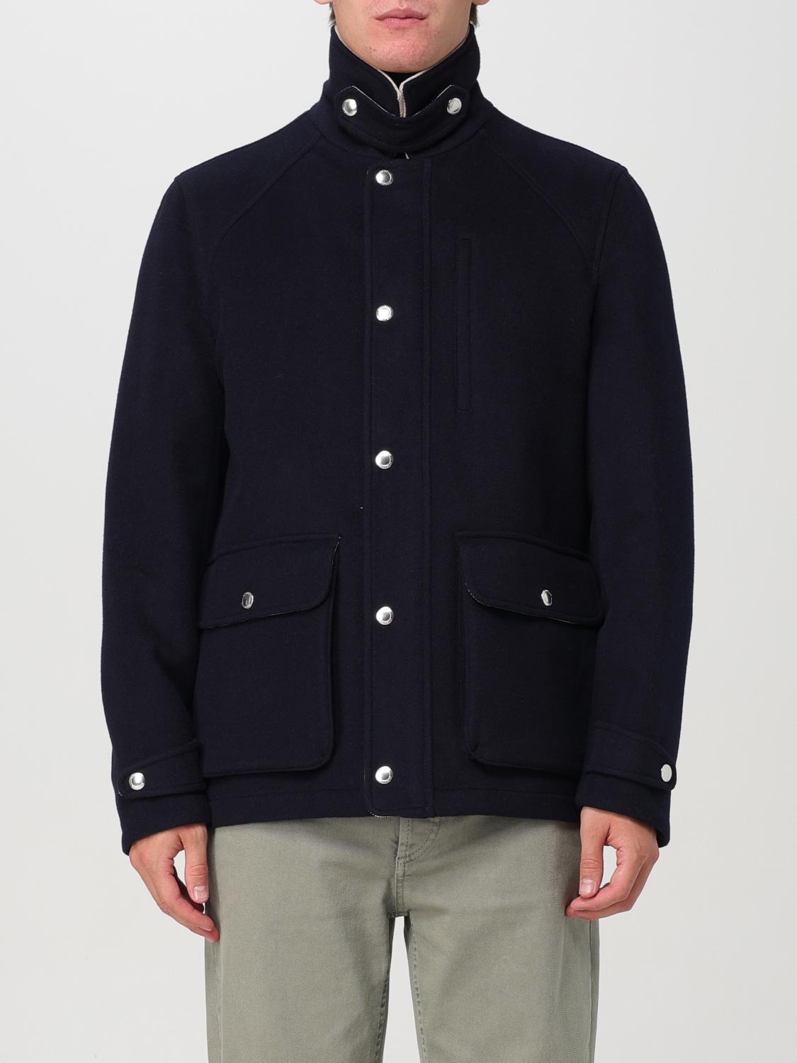 Shop Brunello Cucinelli Jacket  Men Color Navy