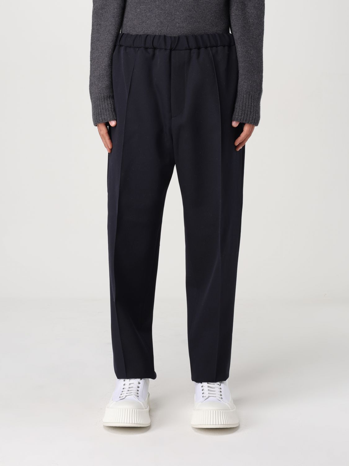 Shop Jil Sander Pants  Men Color Blue In Blau