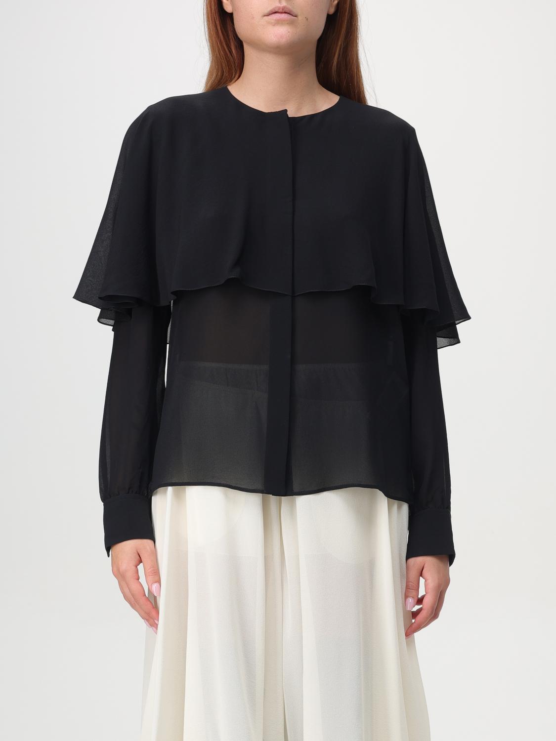 Shop Chloé Top  Woman Color Black In Schwarz