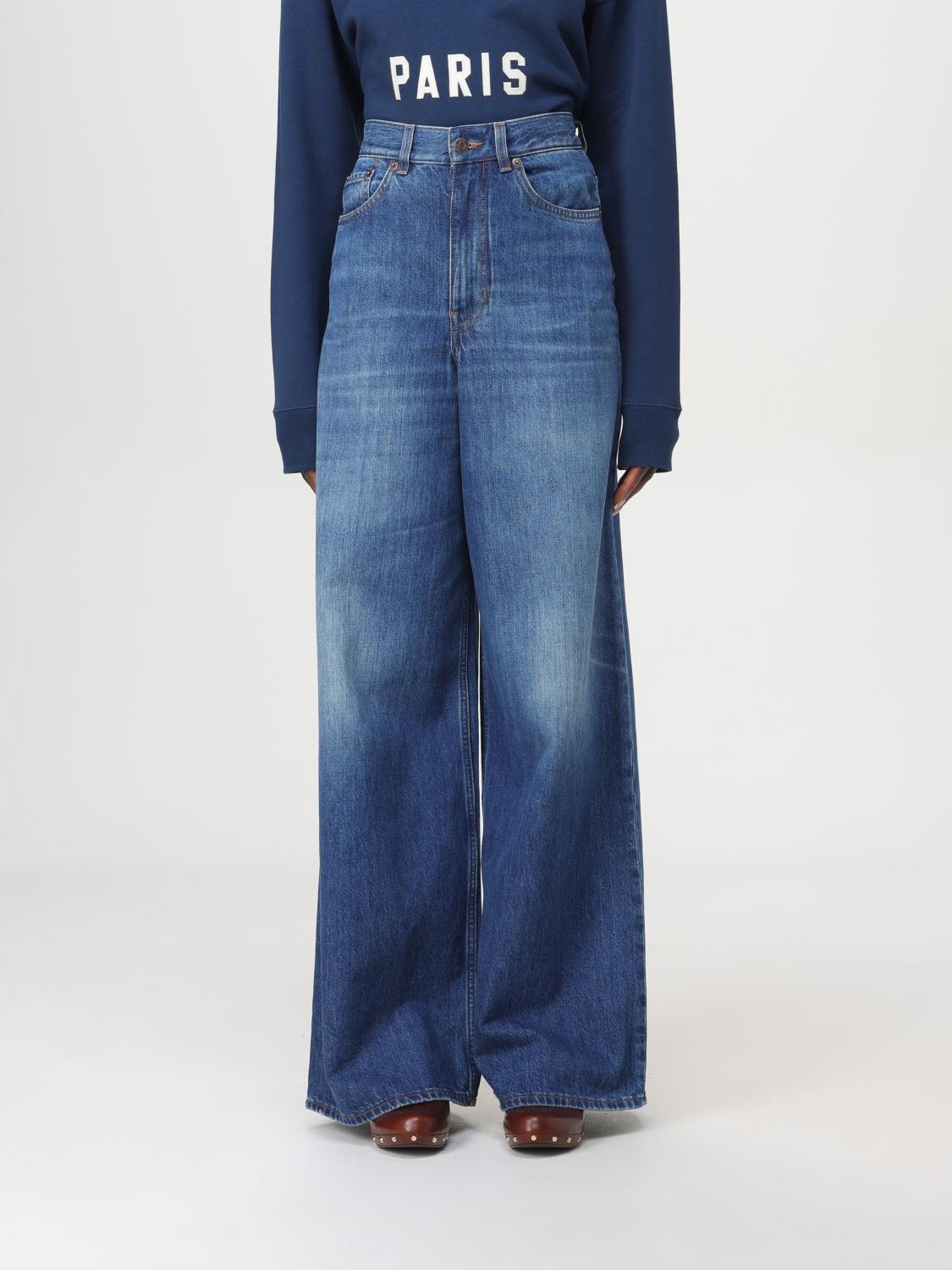 Shop Chloé Jeans  Woman Color Blue In Blau