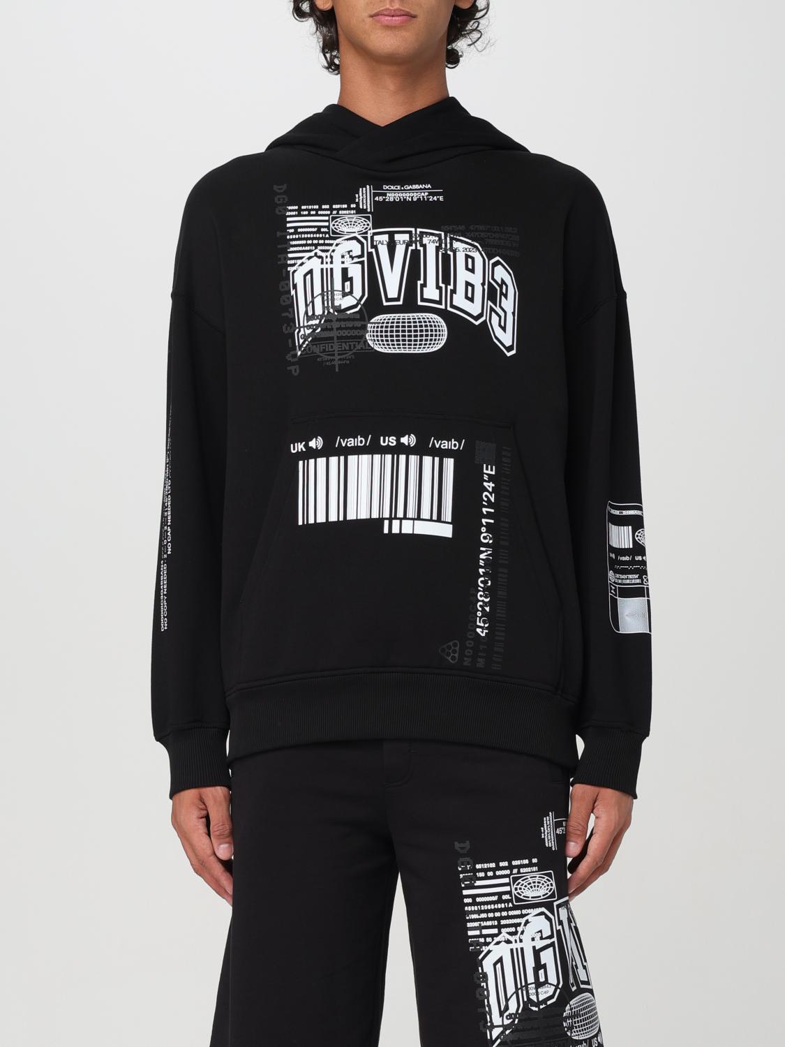 Shop Dolce & Gabbana Sweatshirt  Men Color Black