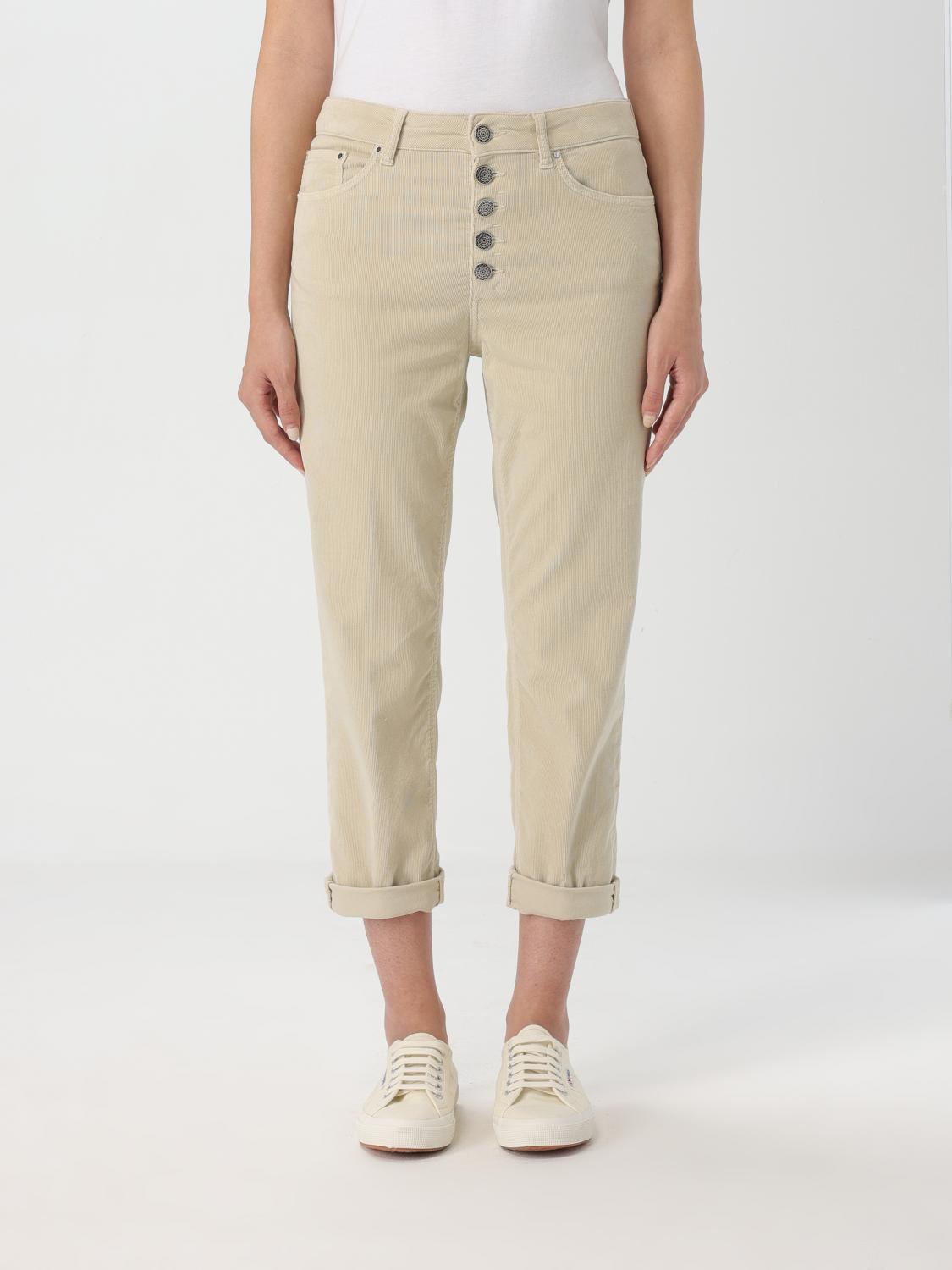 DONDUP PANTS DONDUP WOMAN COLOR BEIGE f82153022