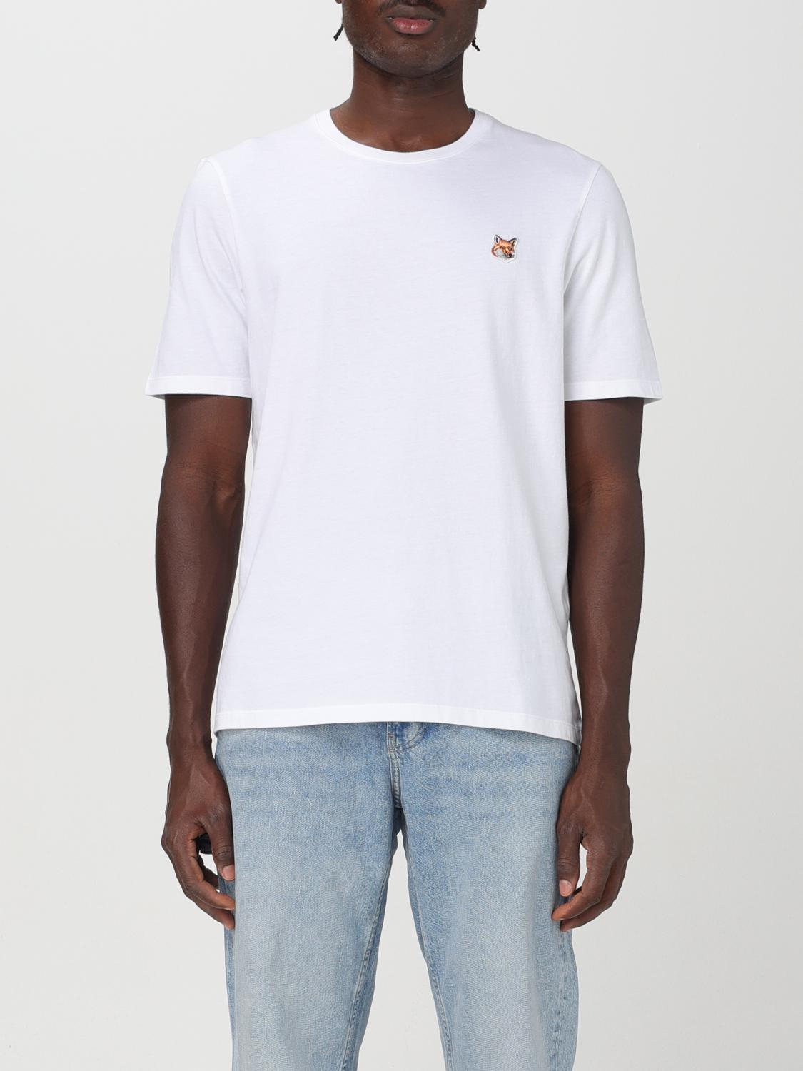 Shop Maison Kitsuné T-shirt  Men Color White In Weiss