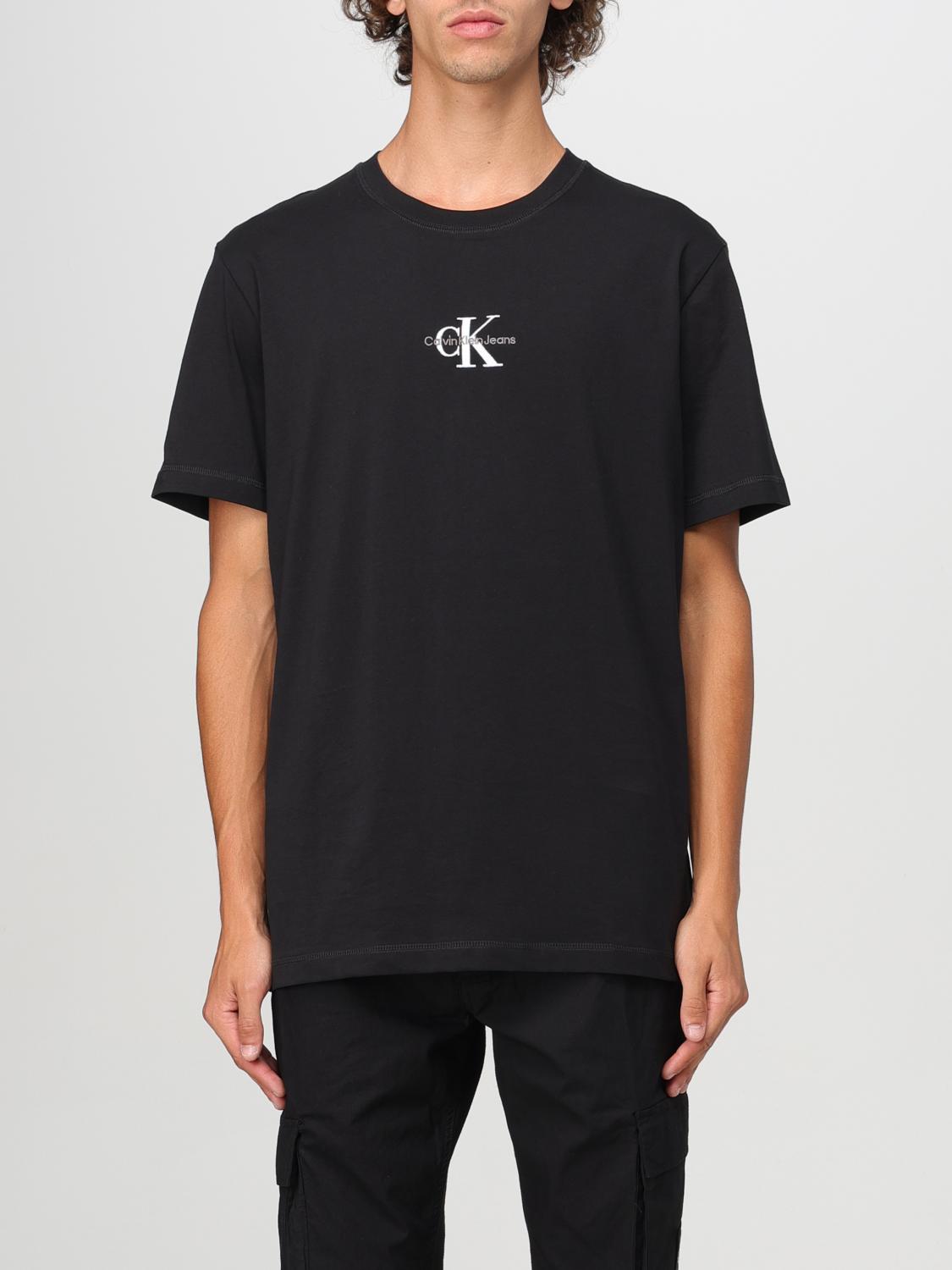 Shop Calvin Klein T-shirt  Men Color Black In Schwarz