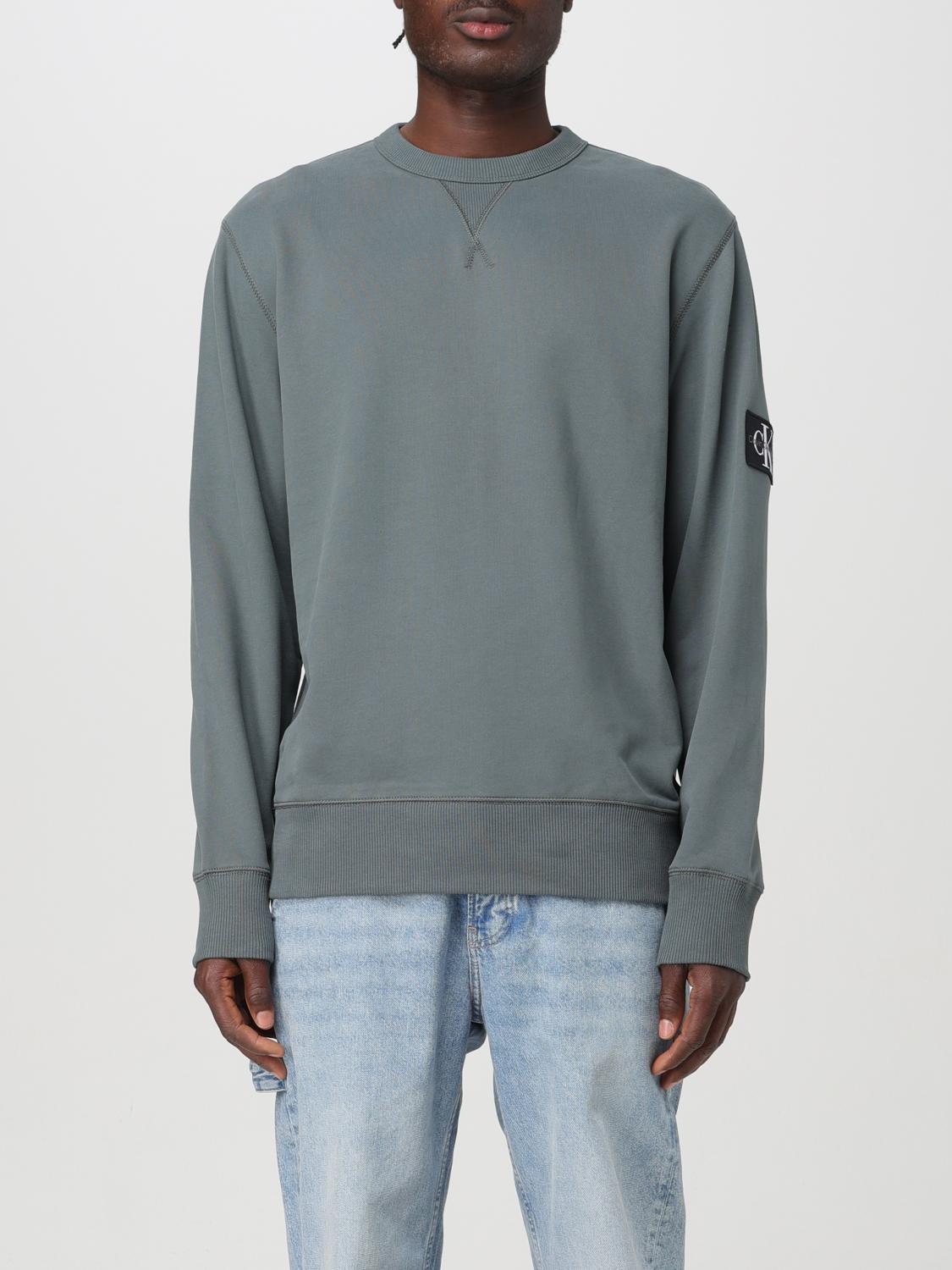 Shop Calvin Klein Sweatshirt  Men Color Grey In Grau