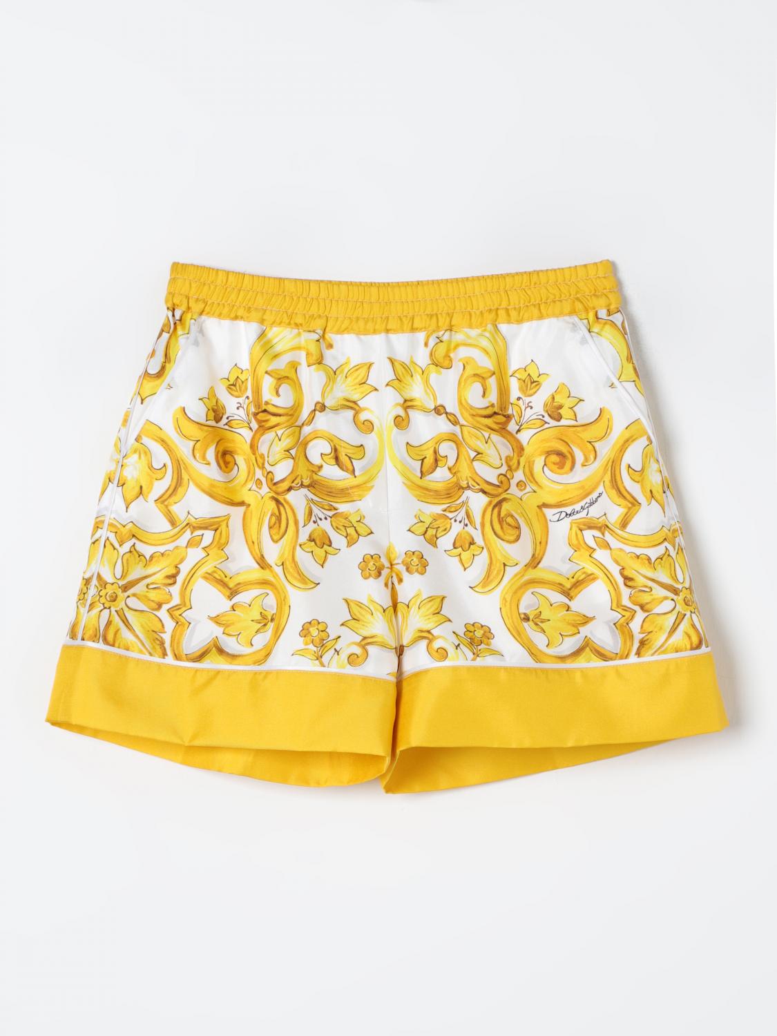 Shop Dolce & Gabbana Short  Kids Color Yellow In Gelb