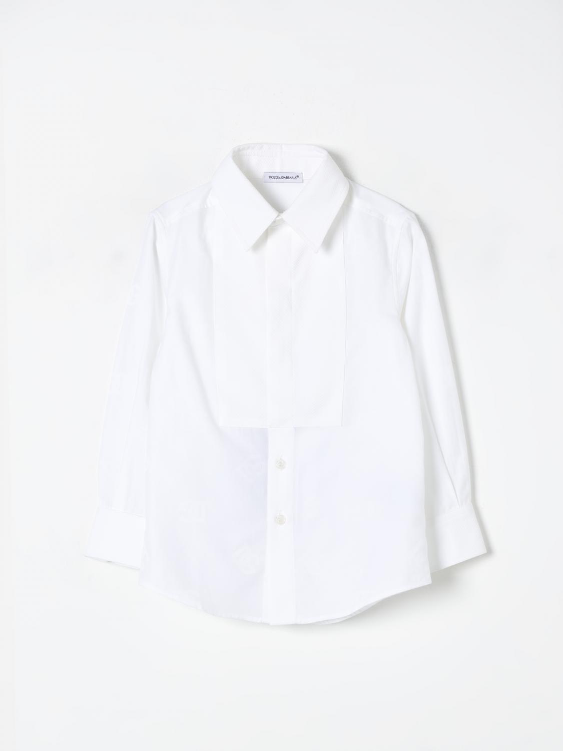 Shop Dolce & Gabbana Shirt  Kids Color White In Weiss