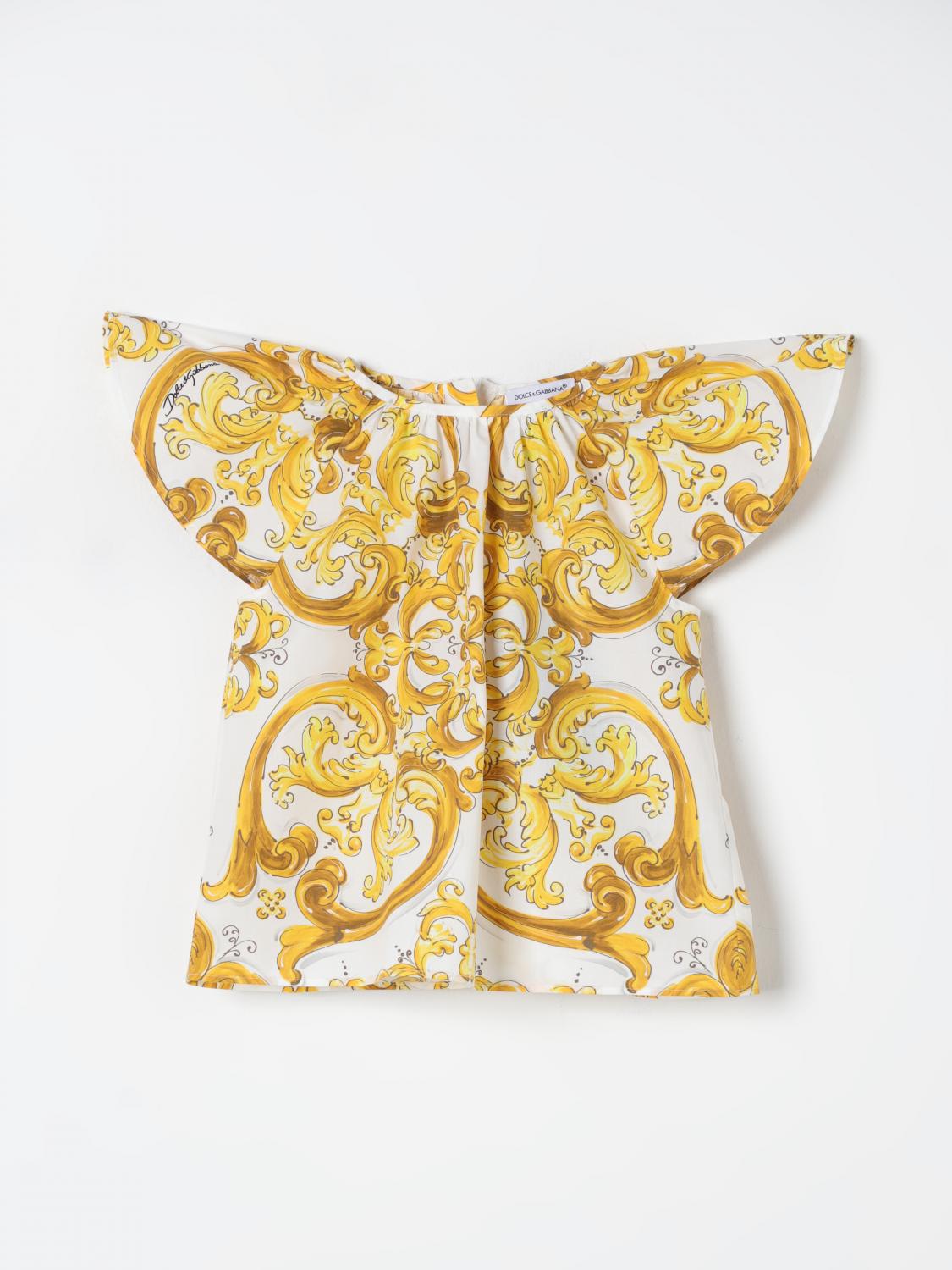 Shop Dolce & Gabbana Top  Kids Color Yellow In Gelb