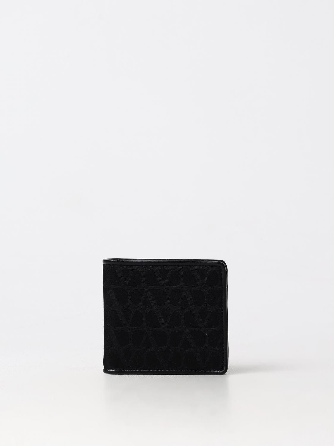 Shop Valentino Wallet  Garavani Men Color Black In 黑色