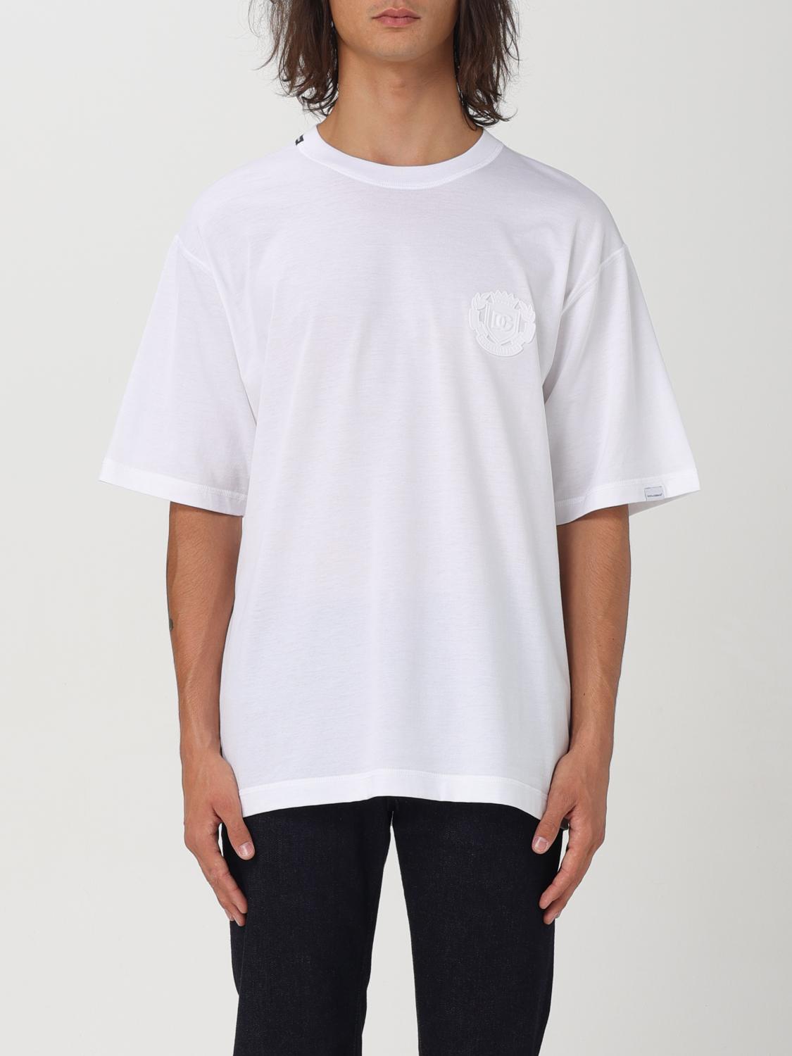 Shop Dolce & Gabbana T-shirt  Men Color White In Weiss