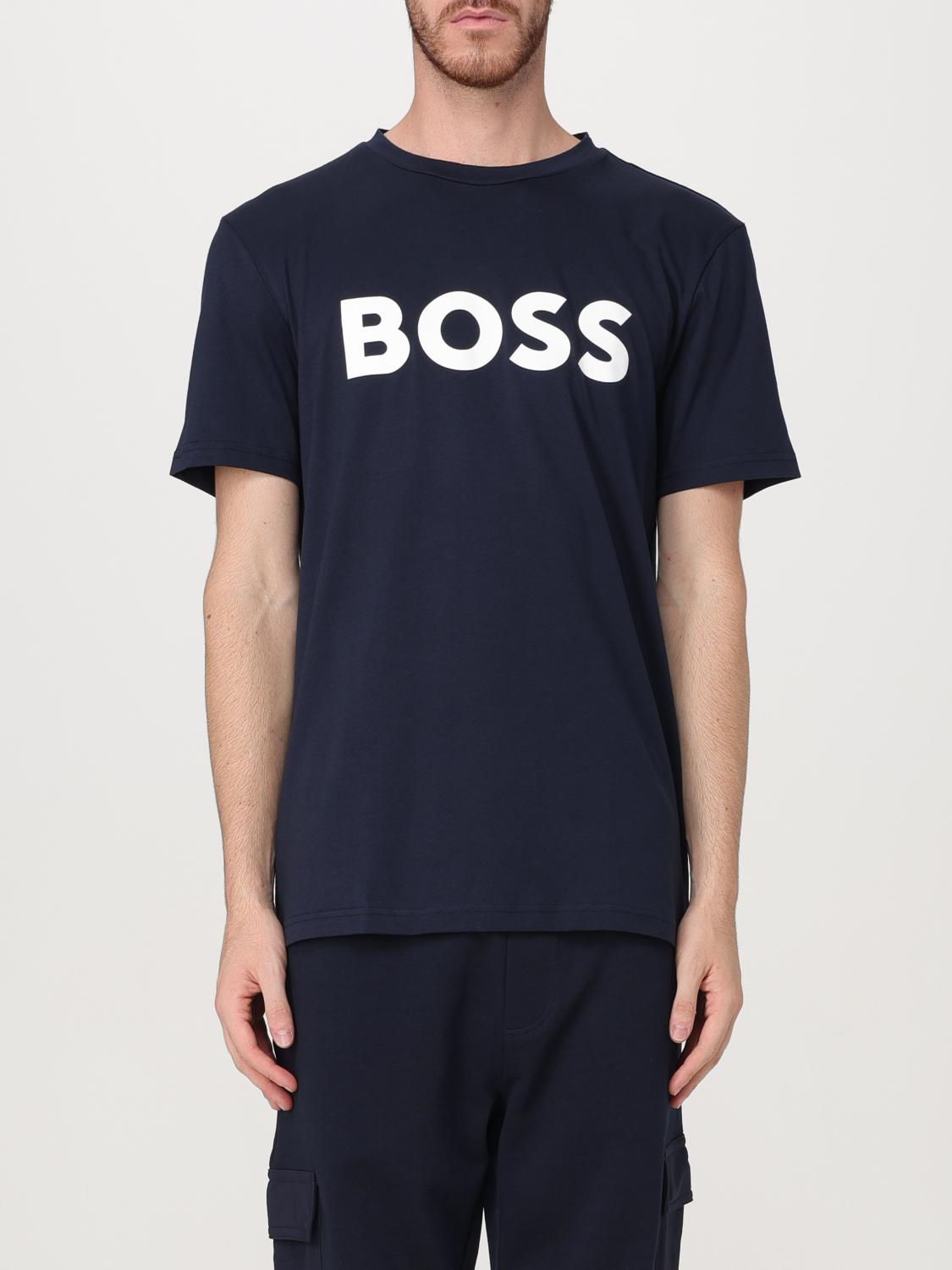 Hugo Boss Boss T-shirt "tiburt" In Blau