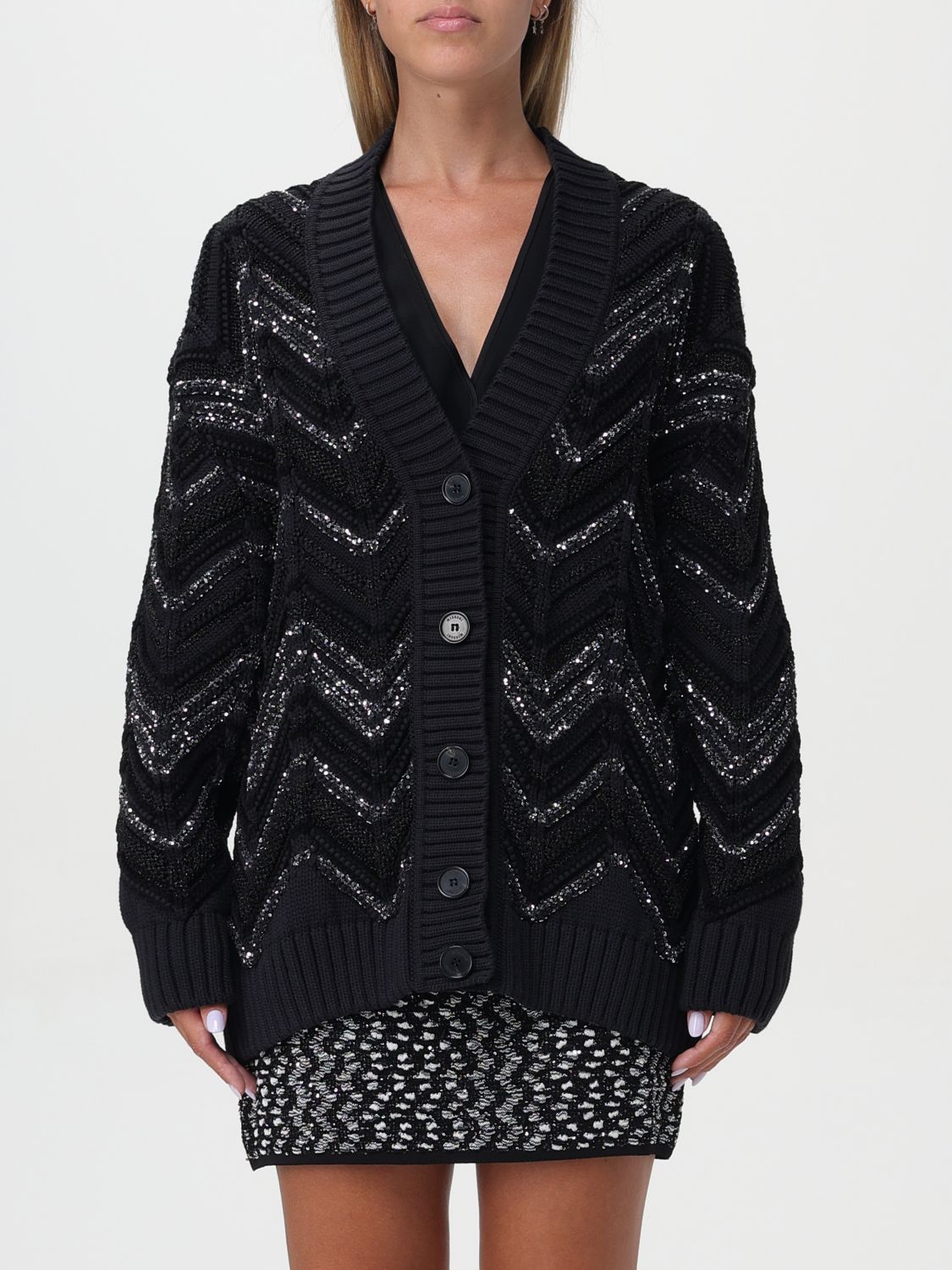 Shop Missoni Cardigan  Woman Color Black In Schwarz