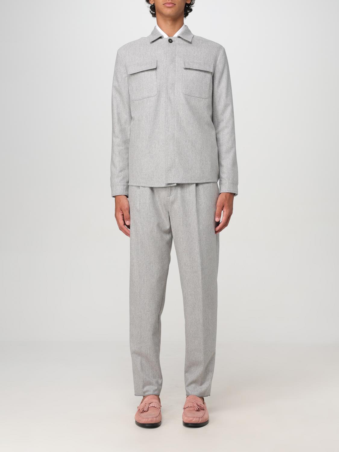 Shop Eleventy Suit  Men Color Grey In Grau