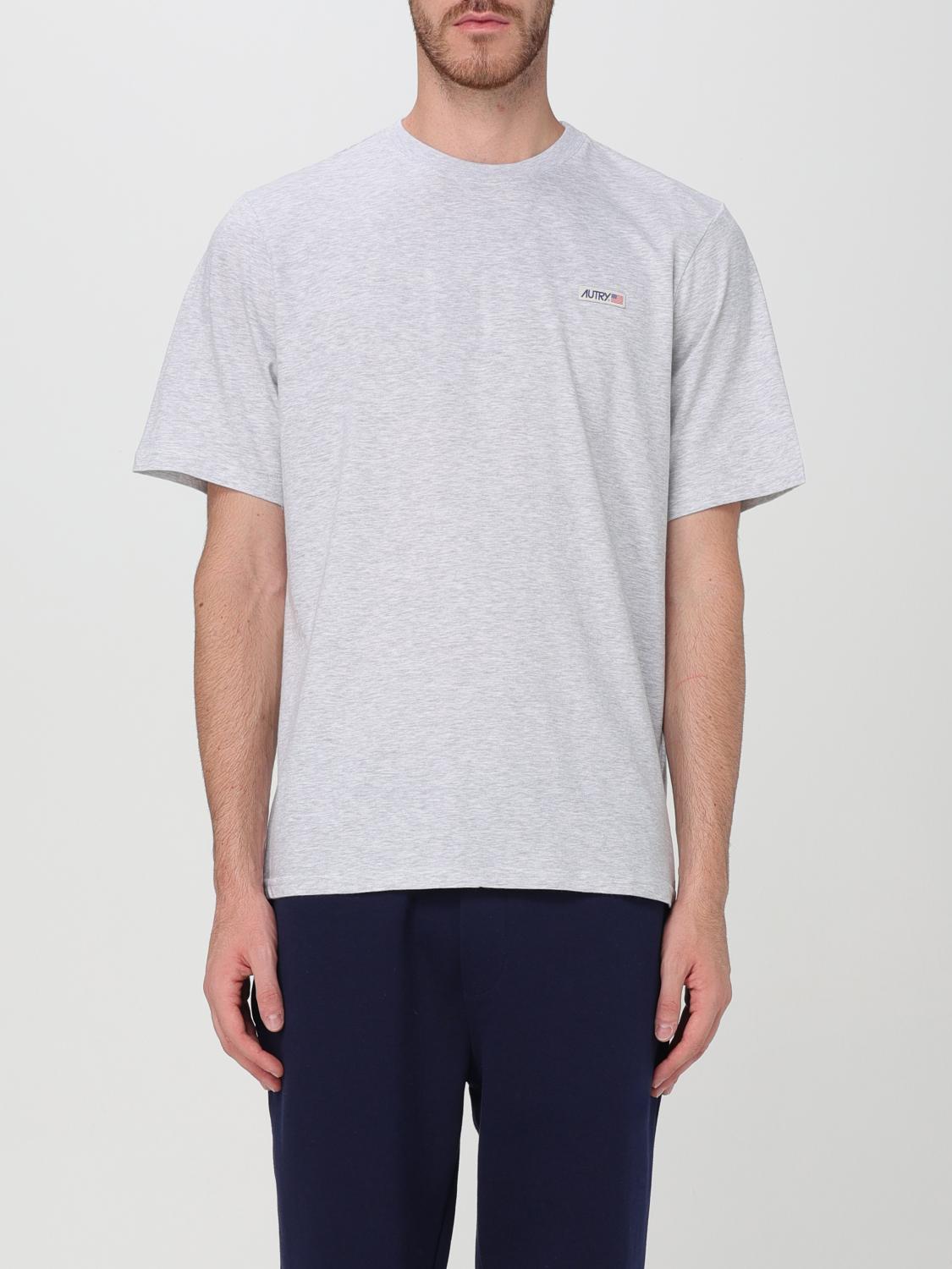 Shop Autry T-shirt  Men Color Grey In Grau