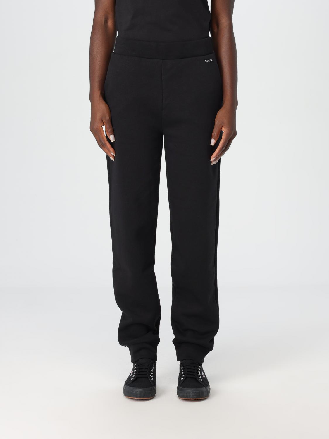 Shop Calvin Klein Pants  Woman Color Black In Schwarz