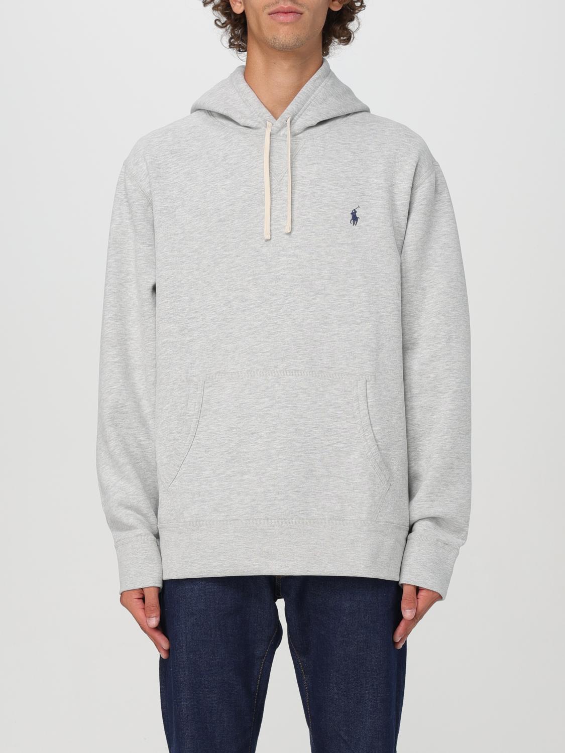 Shop Polo Ralph Lauren Sweatshirt  Men Color Grey In Grau