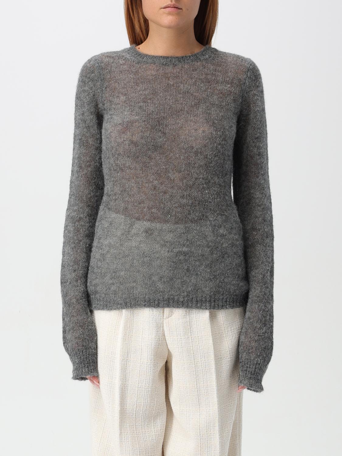 Shop Sportmax Sweater  Woman Color Charcoal