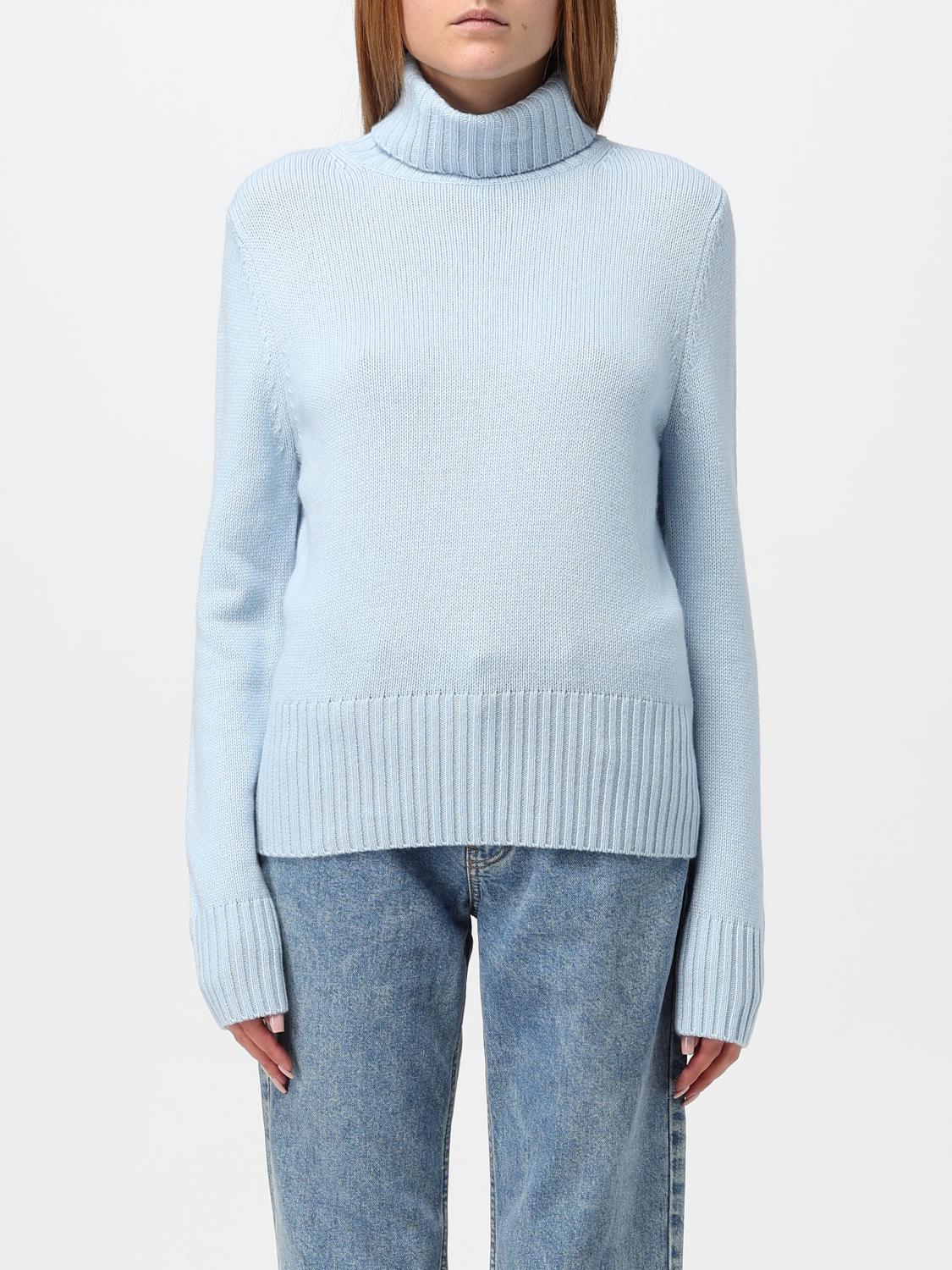 Shop Allude Sweater  Woman Color Sky In Himmelblau