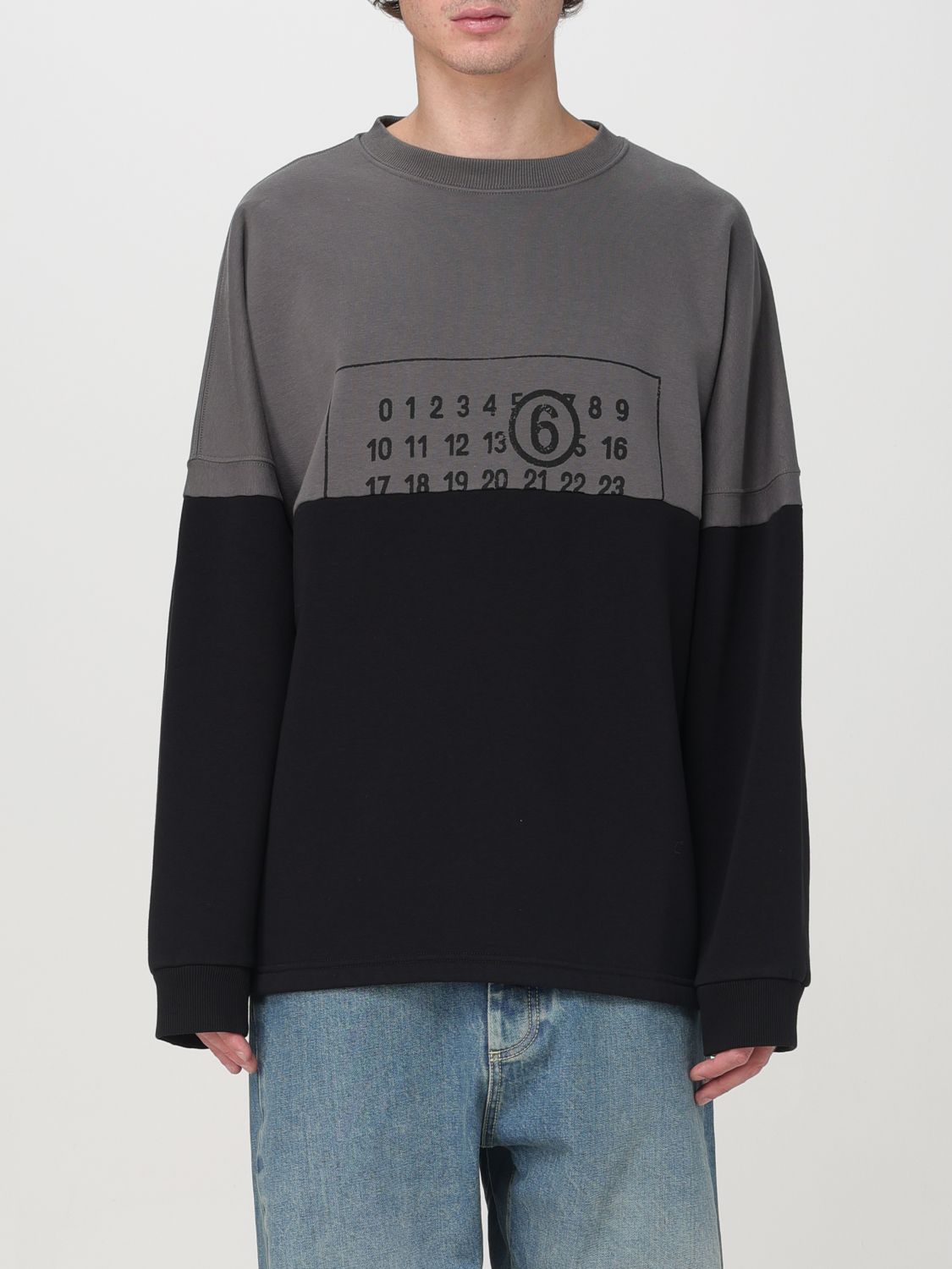 Shop Mm6 Maison Margiela Sweatshirt  Men Color Multicolor In Bunt