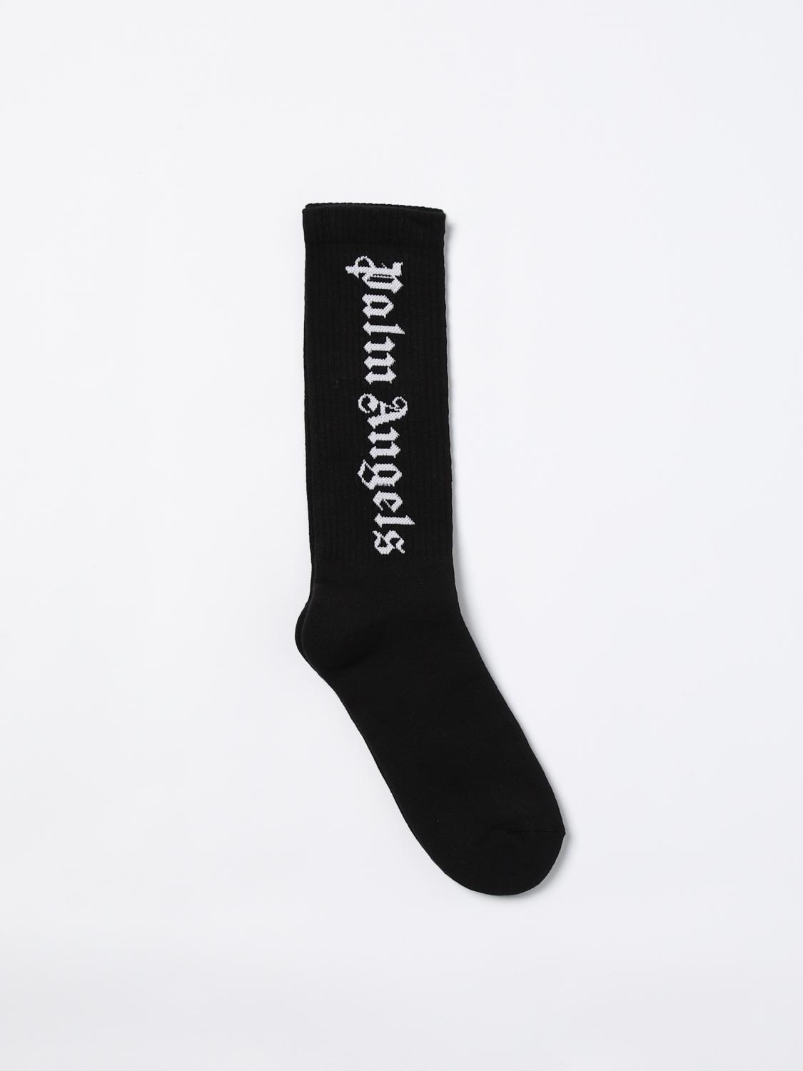 Shop Palm Angels Socks  Men Color Black In Schwarz