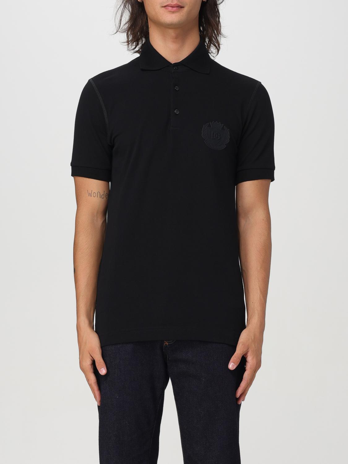 Shop Dolce & Gabbana Polo Shirt  Men Color Black In Schwarz