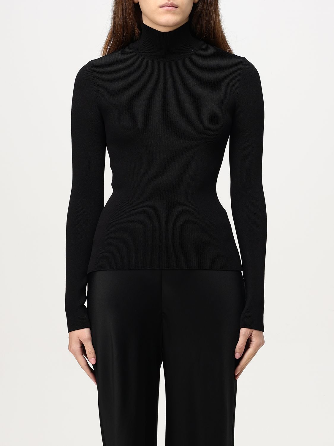 Shop Alberta Ferretti Sweater  Woman Color Black In Schwarz