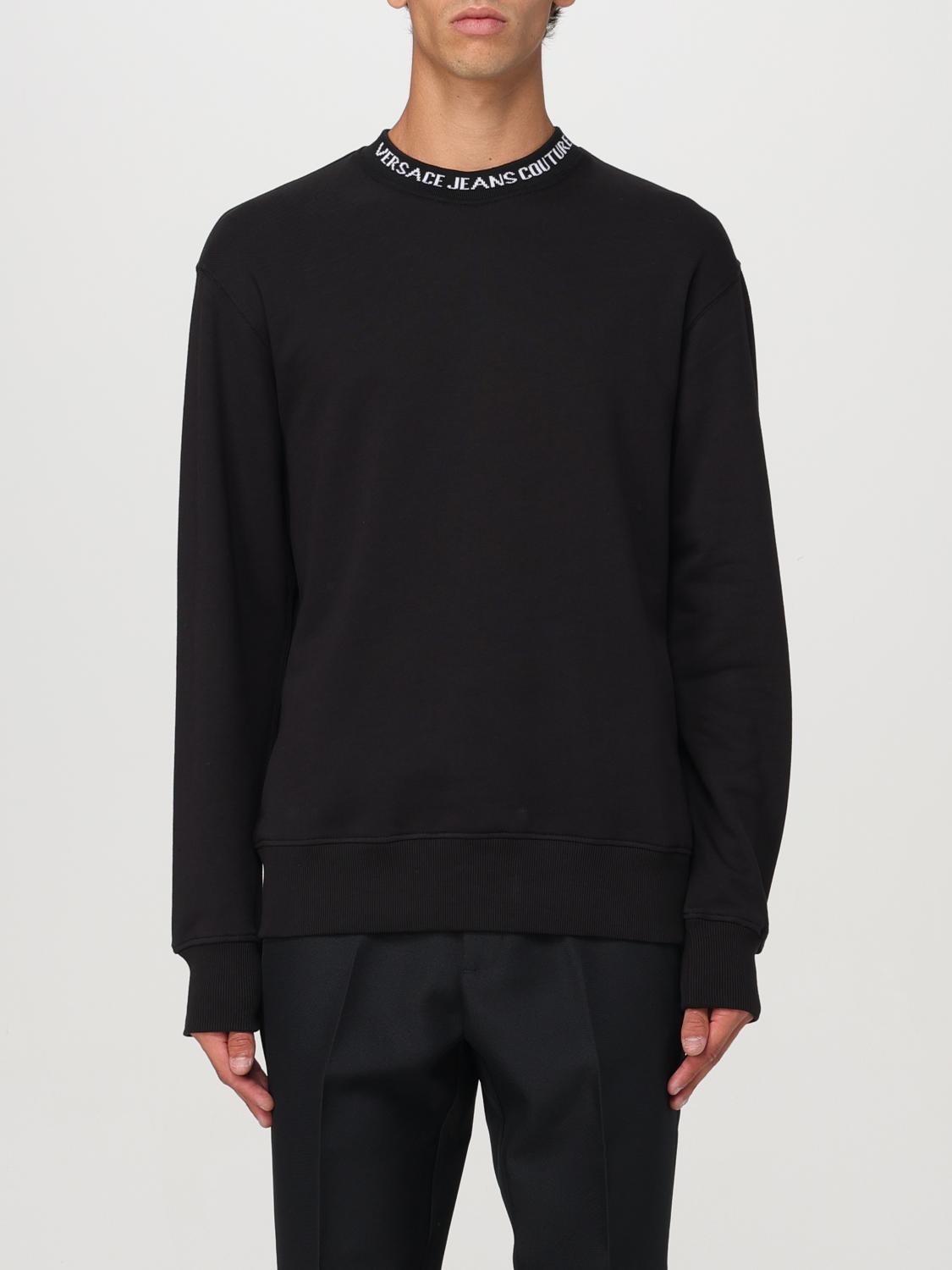 Shop Versace Jeans Couture Sweater  Men Color Black In Schwarz