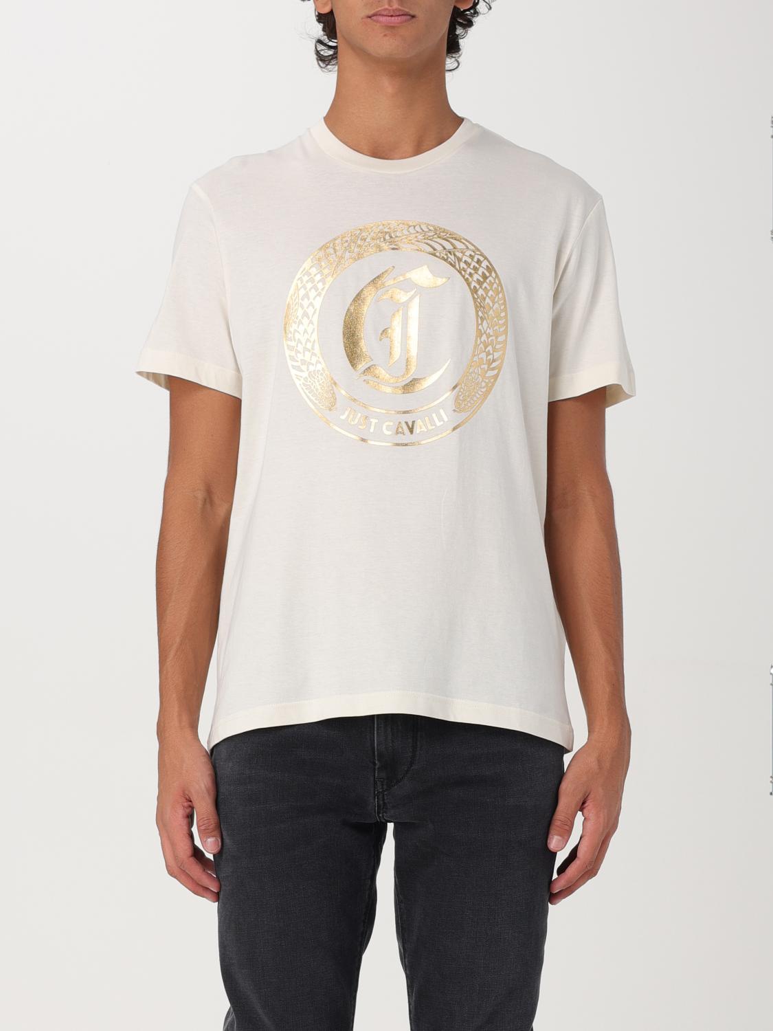 Just Cavalli Ghotic Logo-print T-shirt In Weiss