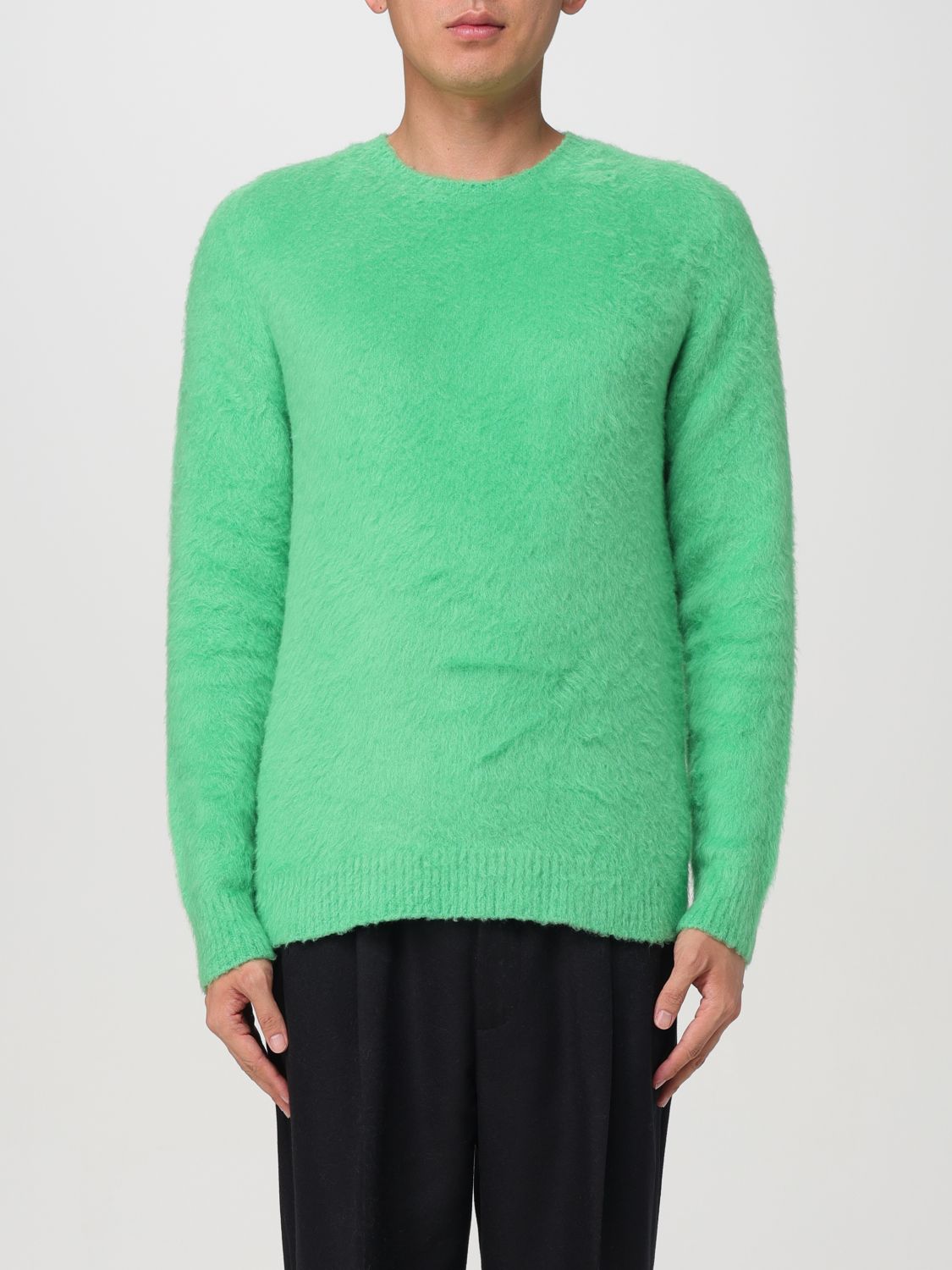 Shop Roberto Collina Sweater  Men Color Green In Grün