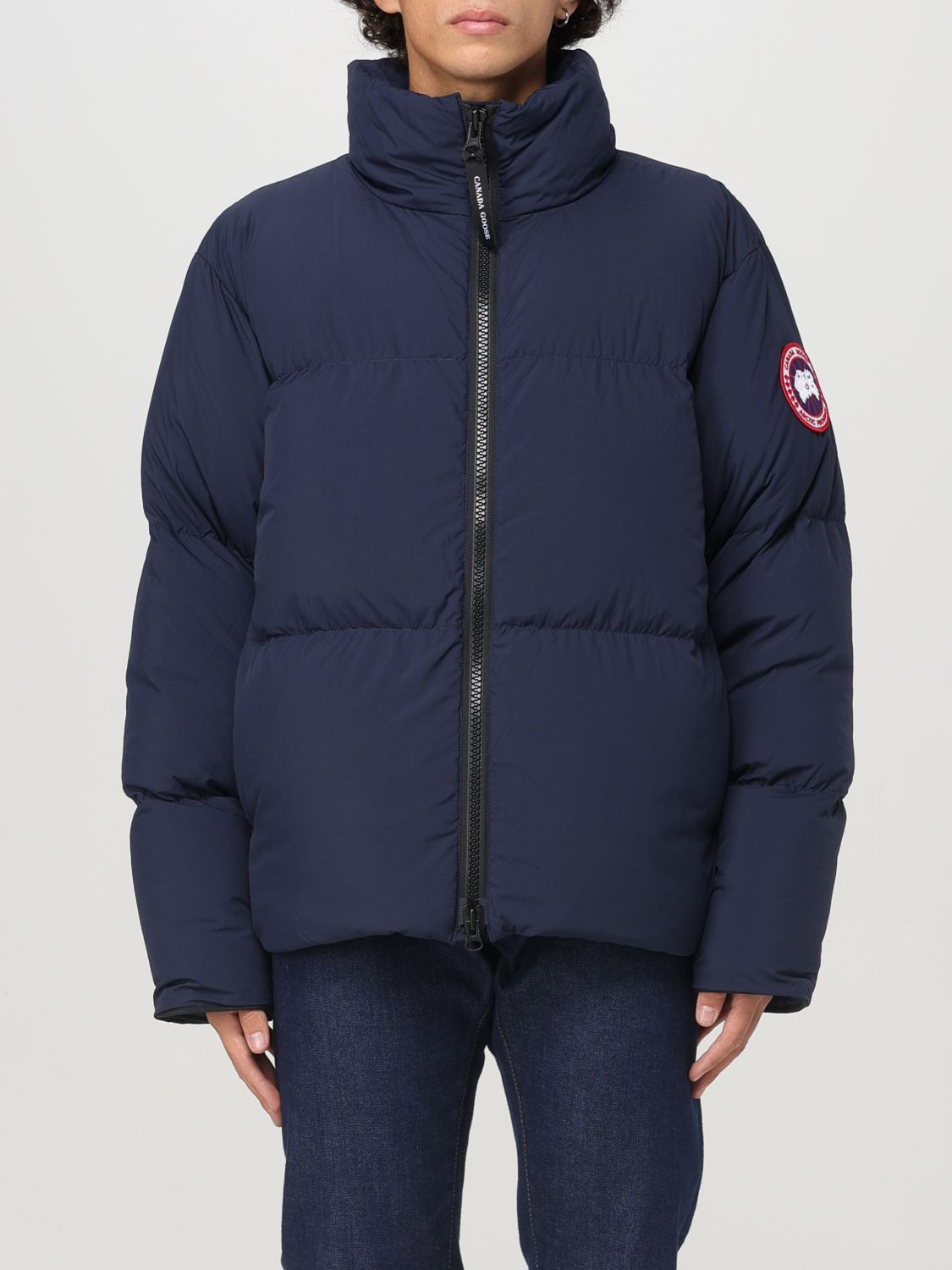 Shop Canada Goose Jacket  Men Color Navy