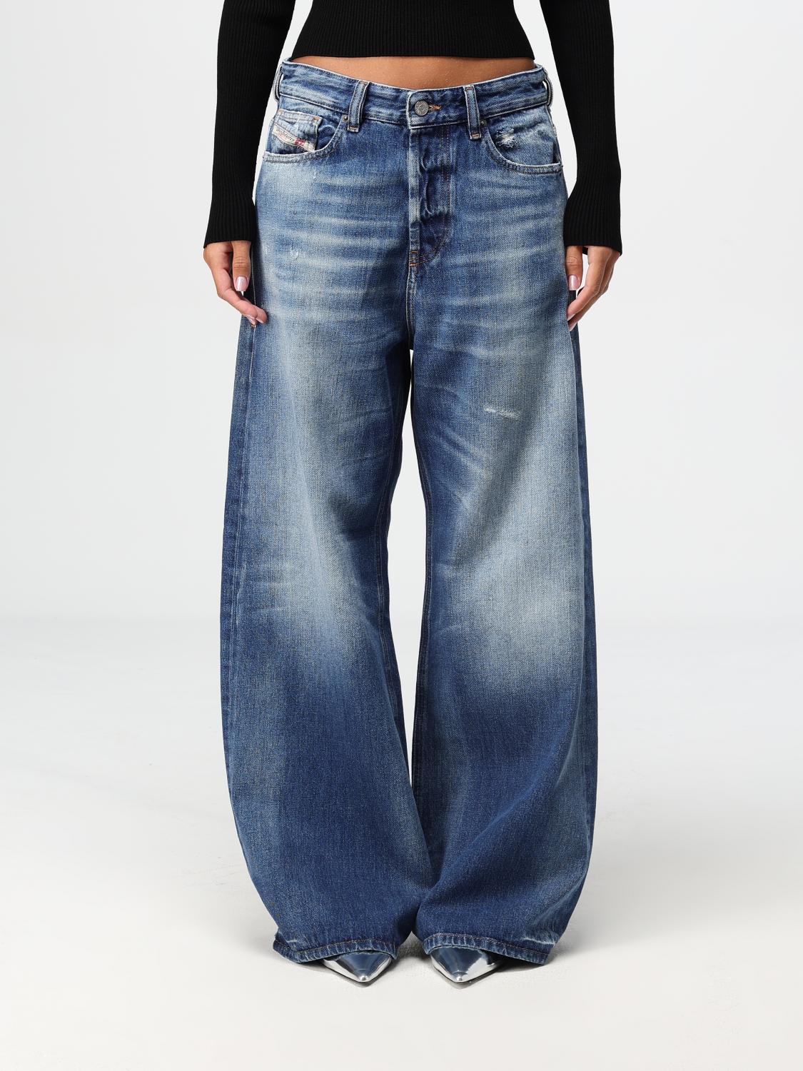 Shop Diesel Jeans  Woman Color Denim