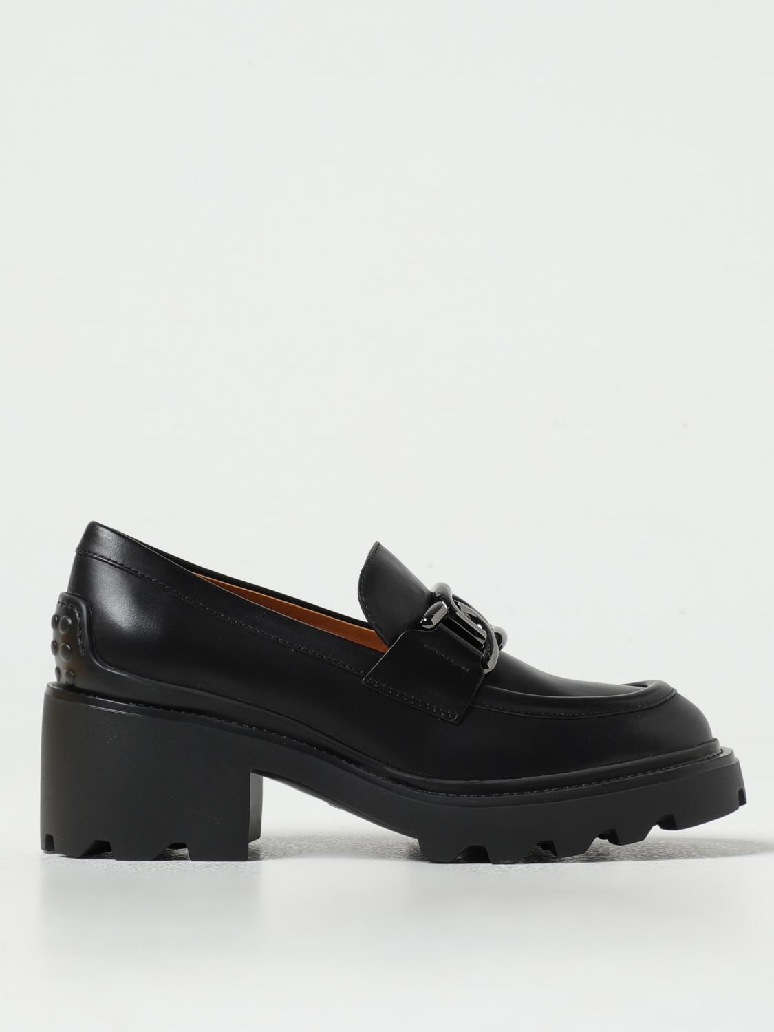 Shop Tod's Loafers  Woman Color Black In Schwarz