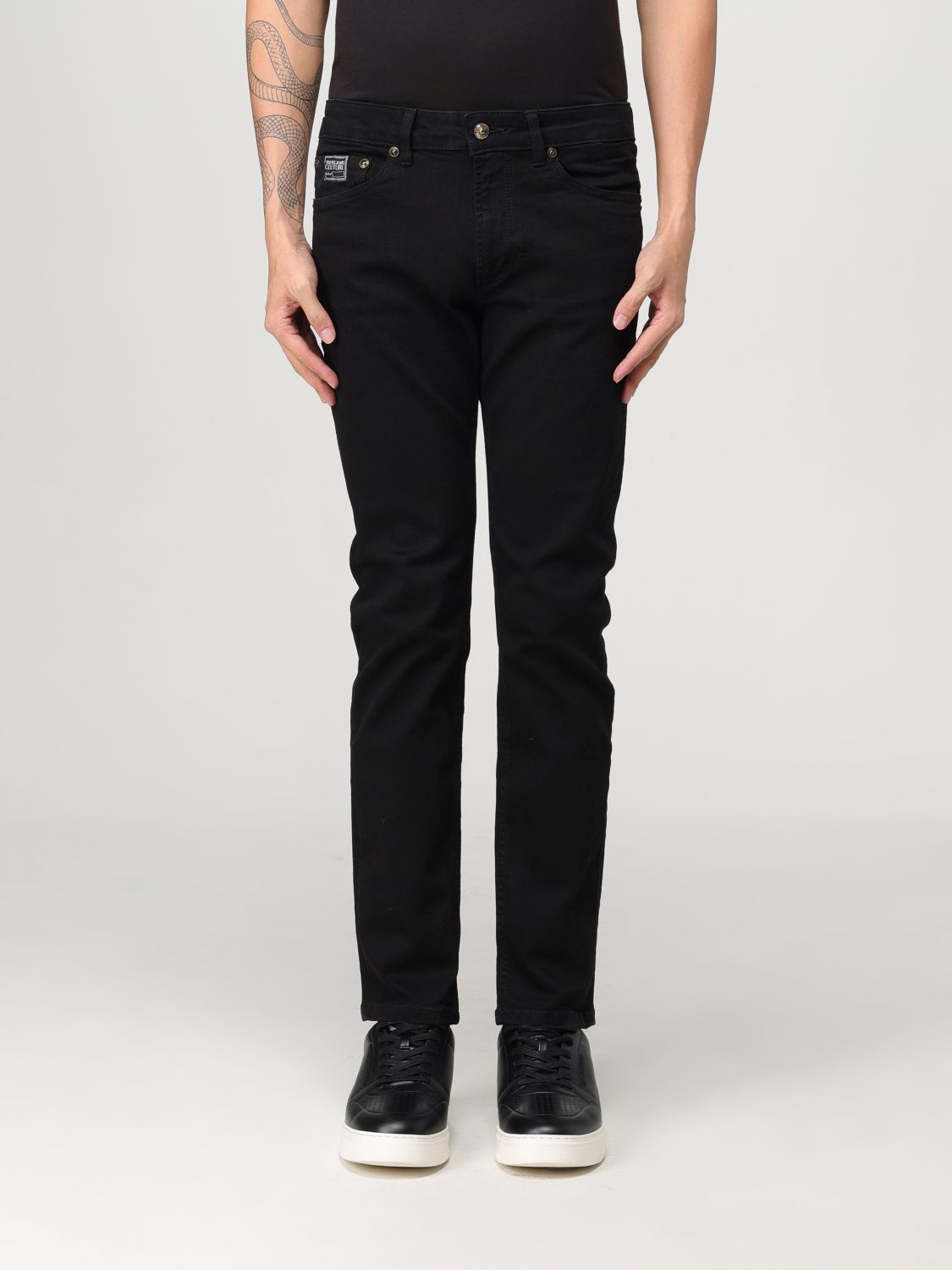 Shop Versace Jeans Couture Jeans  Men Color Black In Schwarz