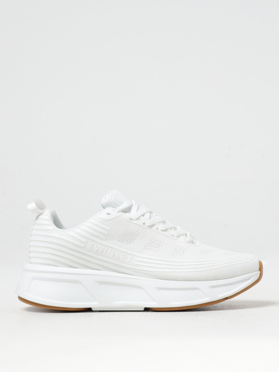 Shop Twinset Sneakers  Woman Color White In Weiss