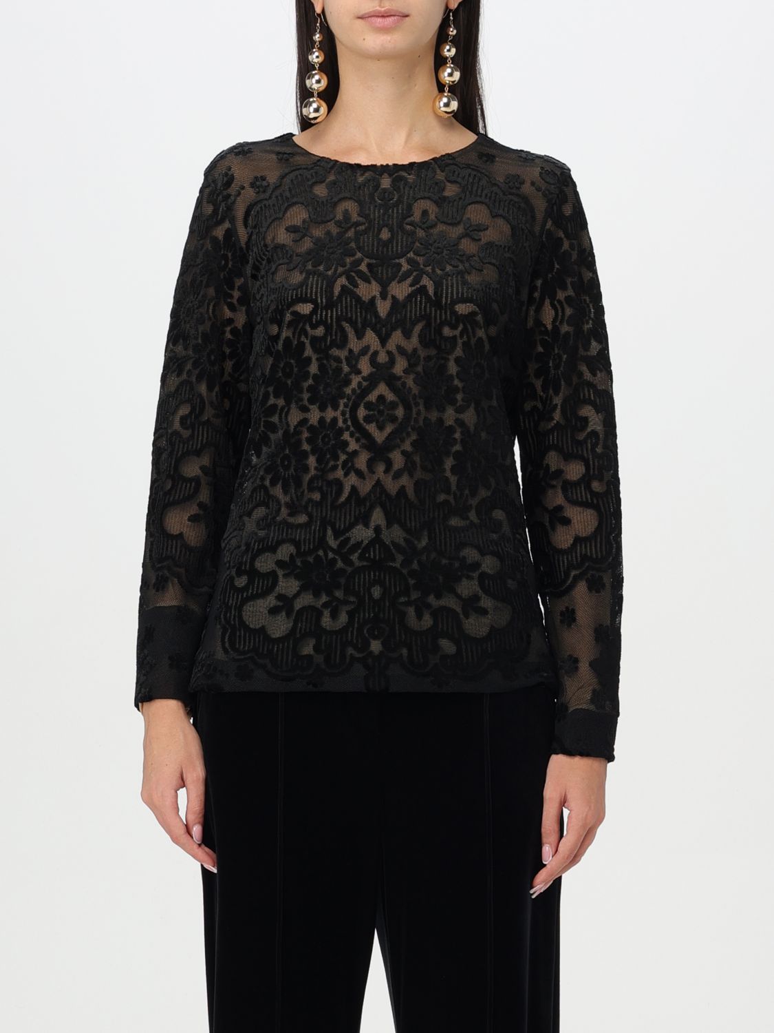 Shop Etro Top  Woman Color Black In Schwarz