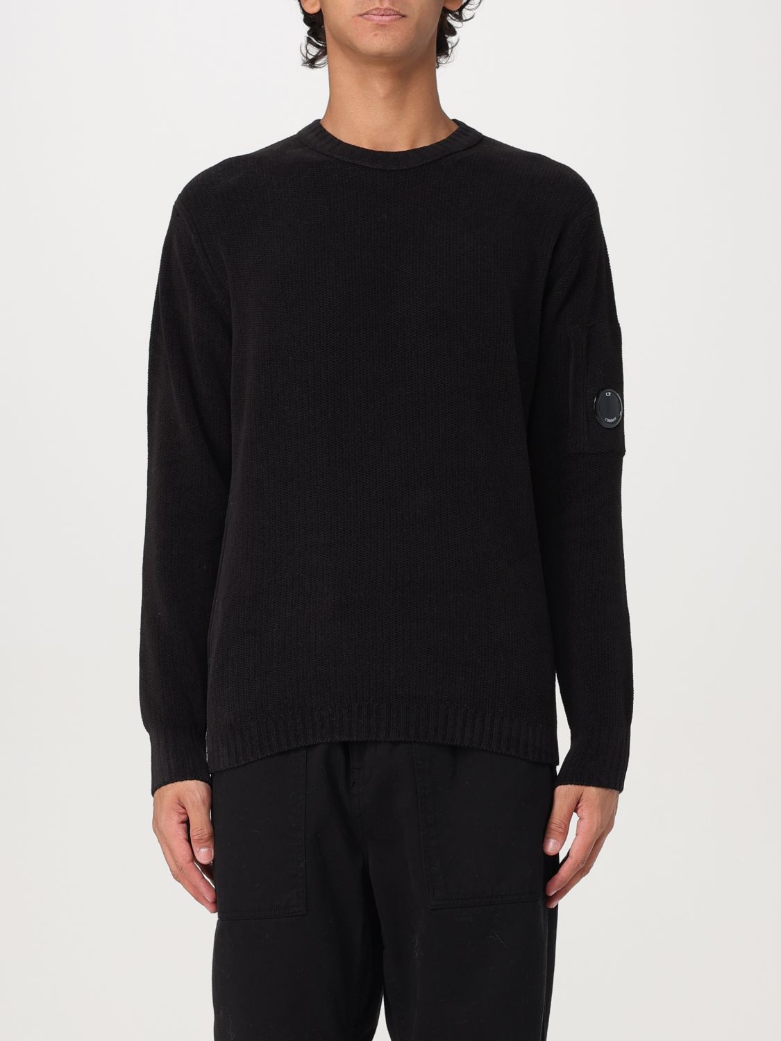 Shop C.p. Company Sweater  Men Color Black In Schwarz