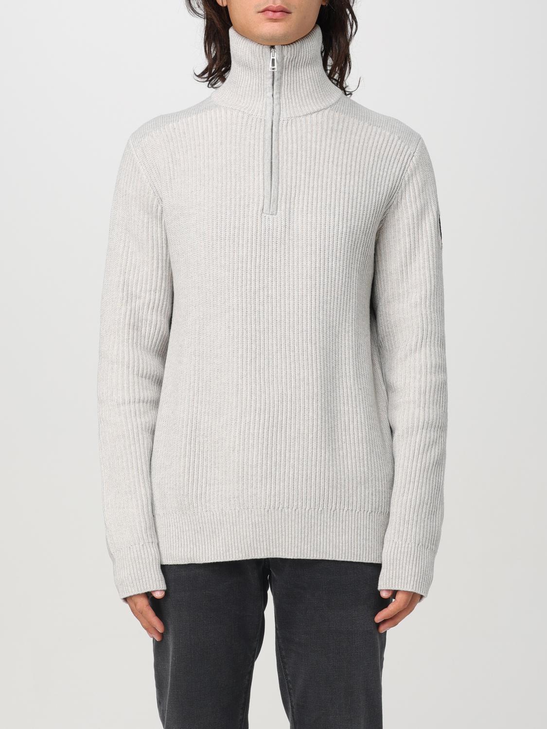 Shop Belstaff Sweater  Men Color Grey In Grau