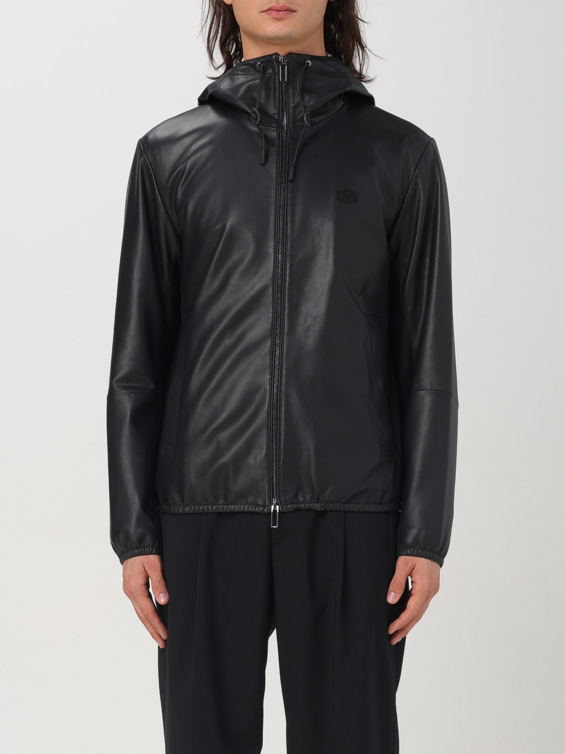 Shop Emporio Armani Jacket  Men Color Black In Schwarz