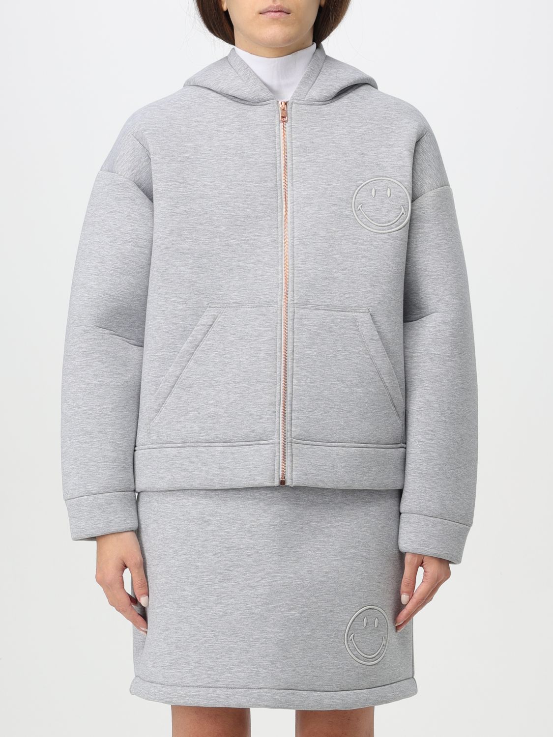 Shop Joshua Sanders Sweatshirt  Woman Color Grey In Grau