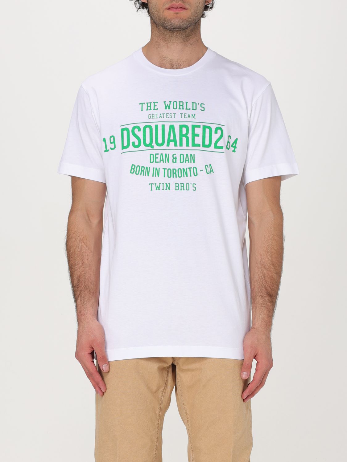 Shop Dsquared2 T-shirt  Men Color White In Weiss