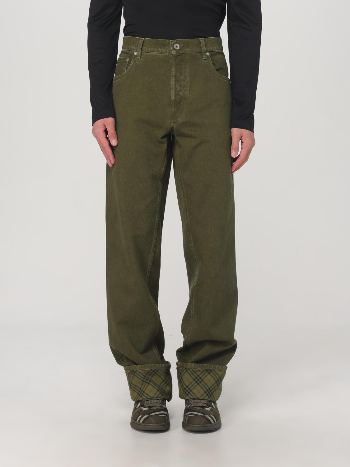 Pants BURBERRY Men color Green