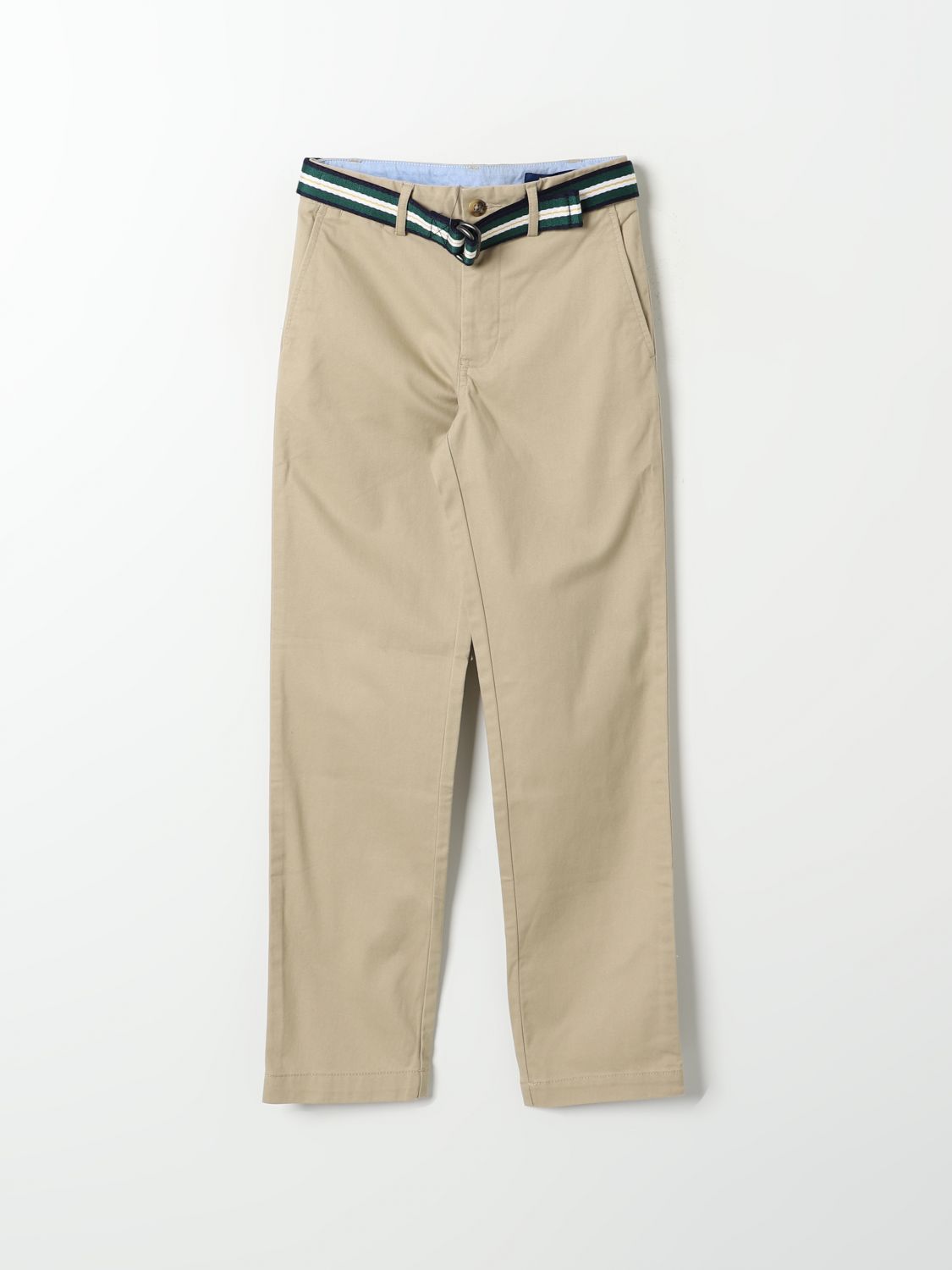 POLO RALPH LAUREN PANTS POLO RALPH LAUREN KIDS COLOR KAKI g28781030