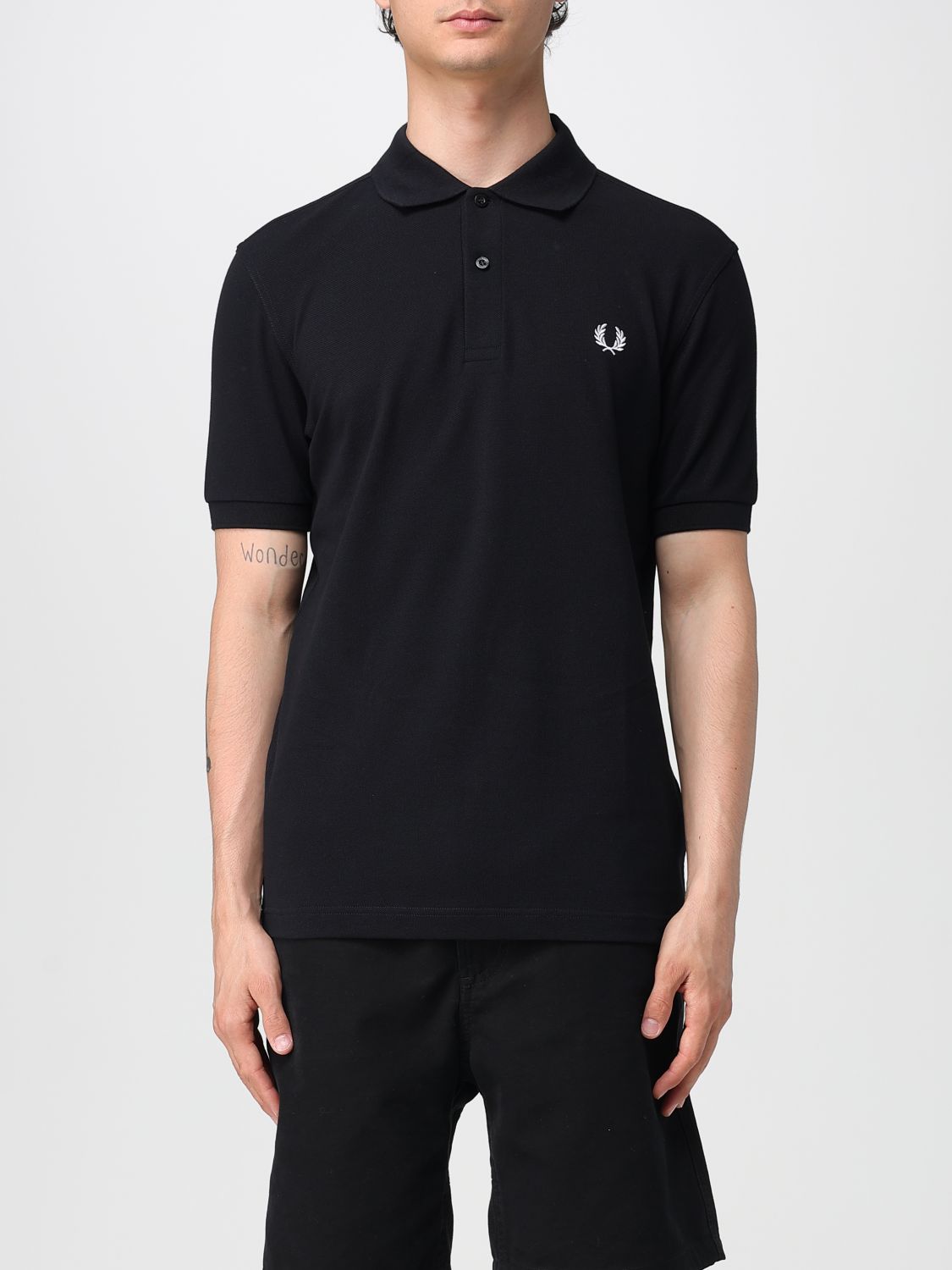 Fred Perry Piquet Polo Shirt Collar Sleeves