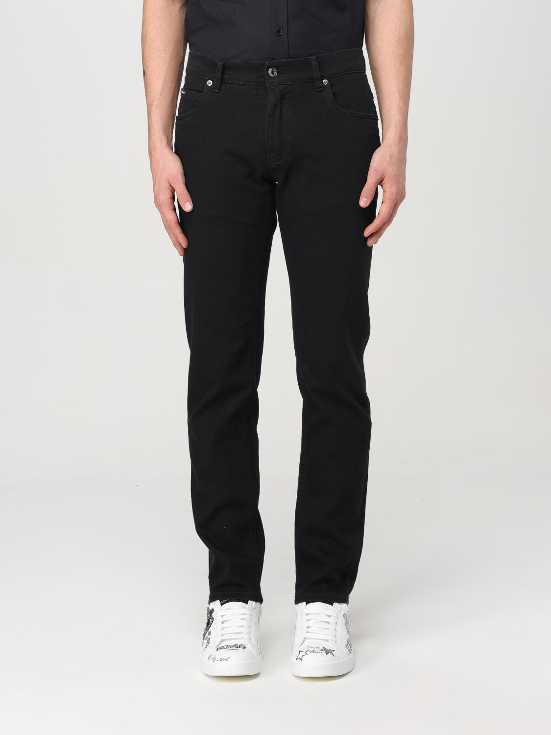 Dolce & Gabbana Classic Denim Jeans Man Jeans Black Size 38 Cotton In 黑色