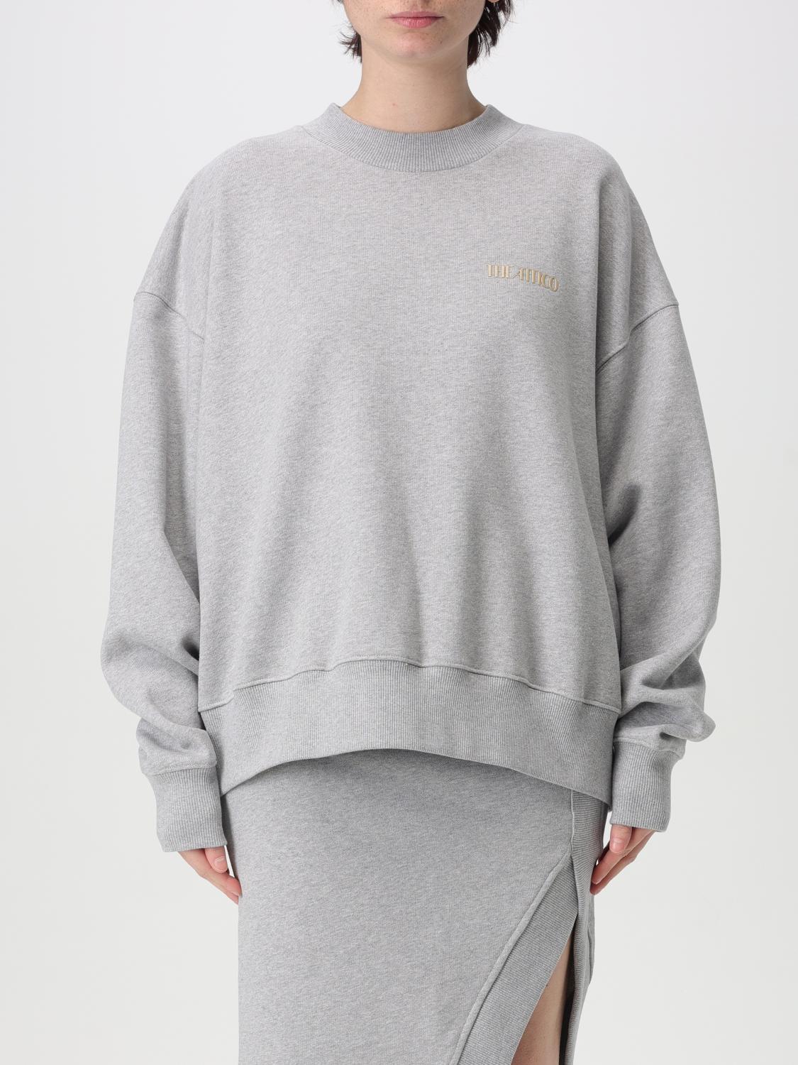 Attico Oversize Sweatshirt In Grey