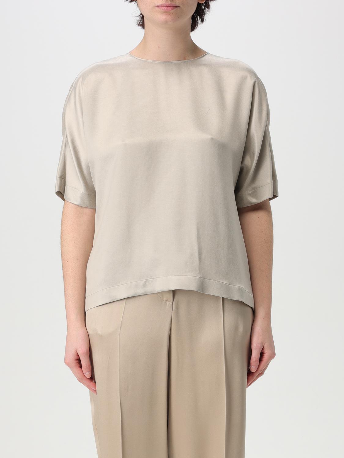 Giorgio Armani Top Woman Color Grey In Grey