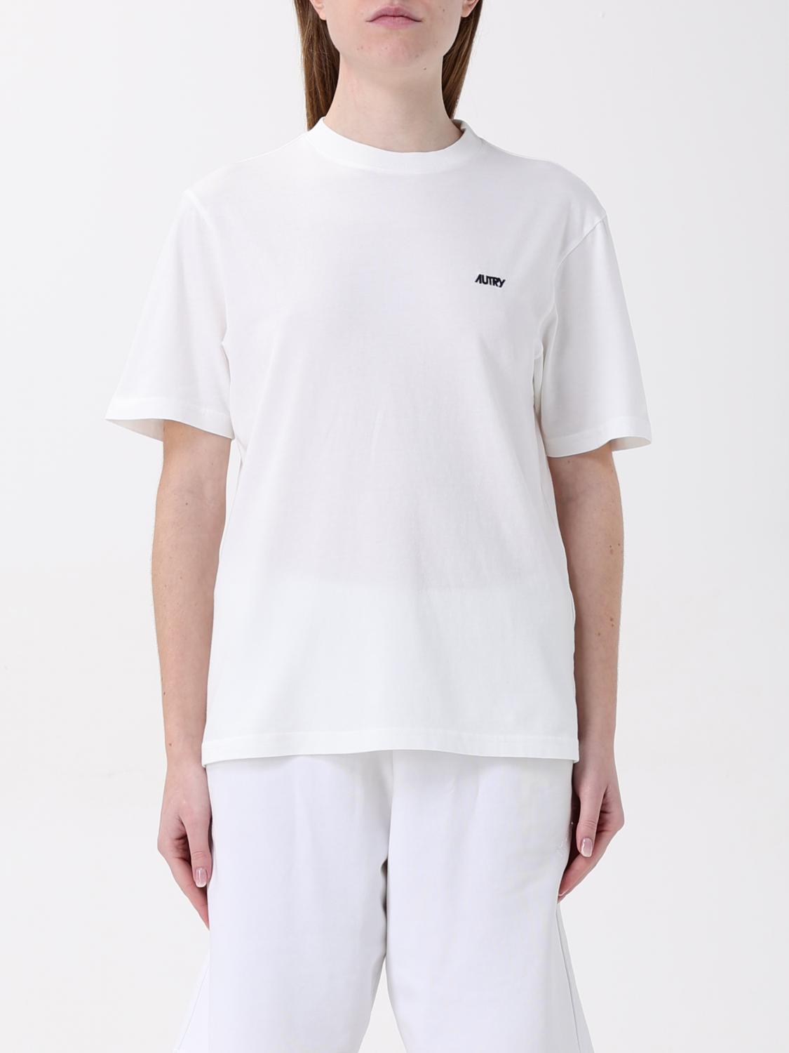 Shop Autry T-shirt Woman Color White